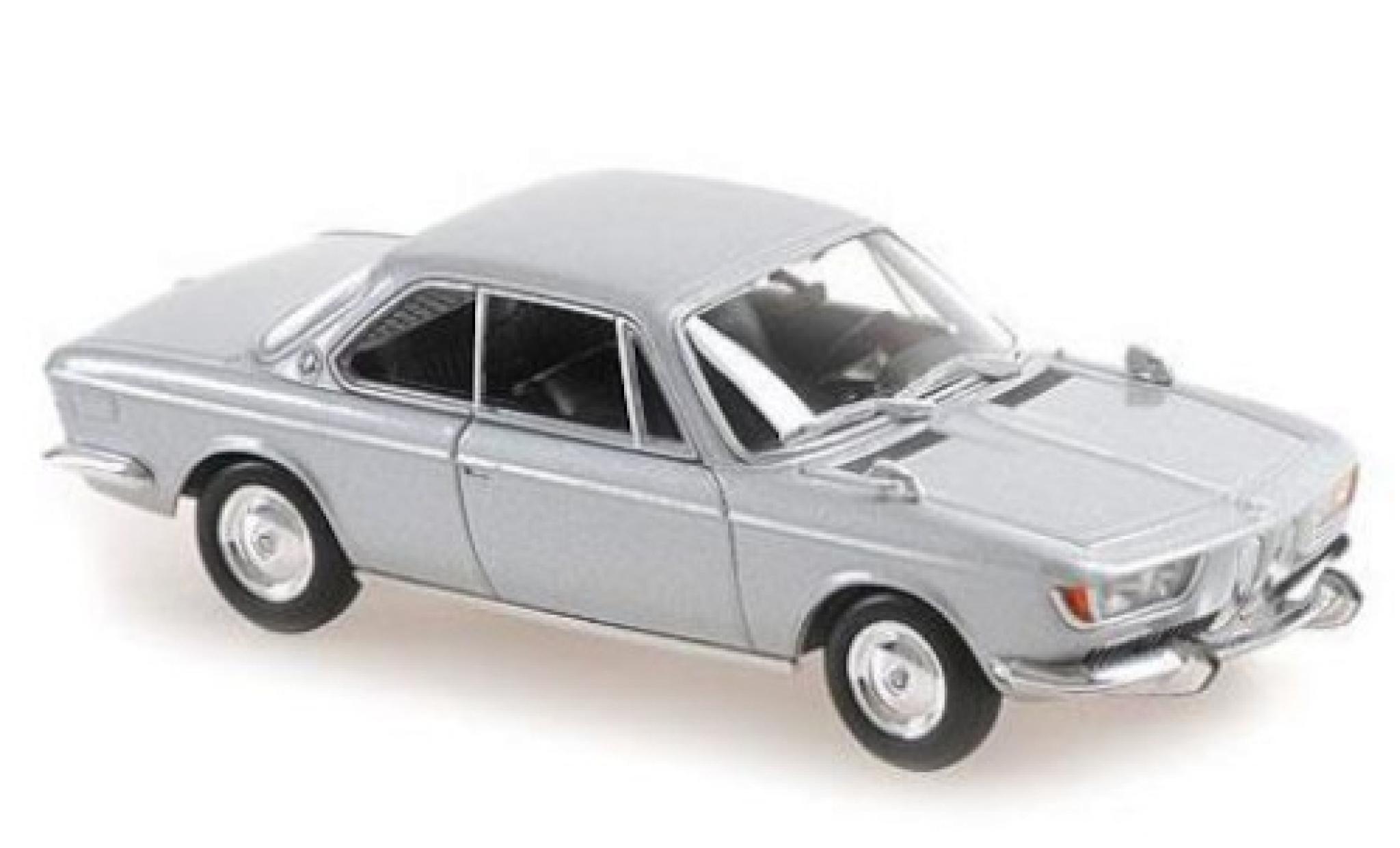 Bmw 2000 1/43 Maxichamps CS grijs 1967 modelauto