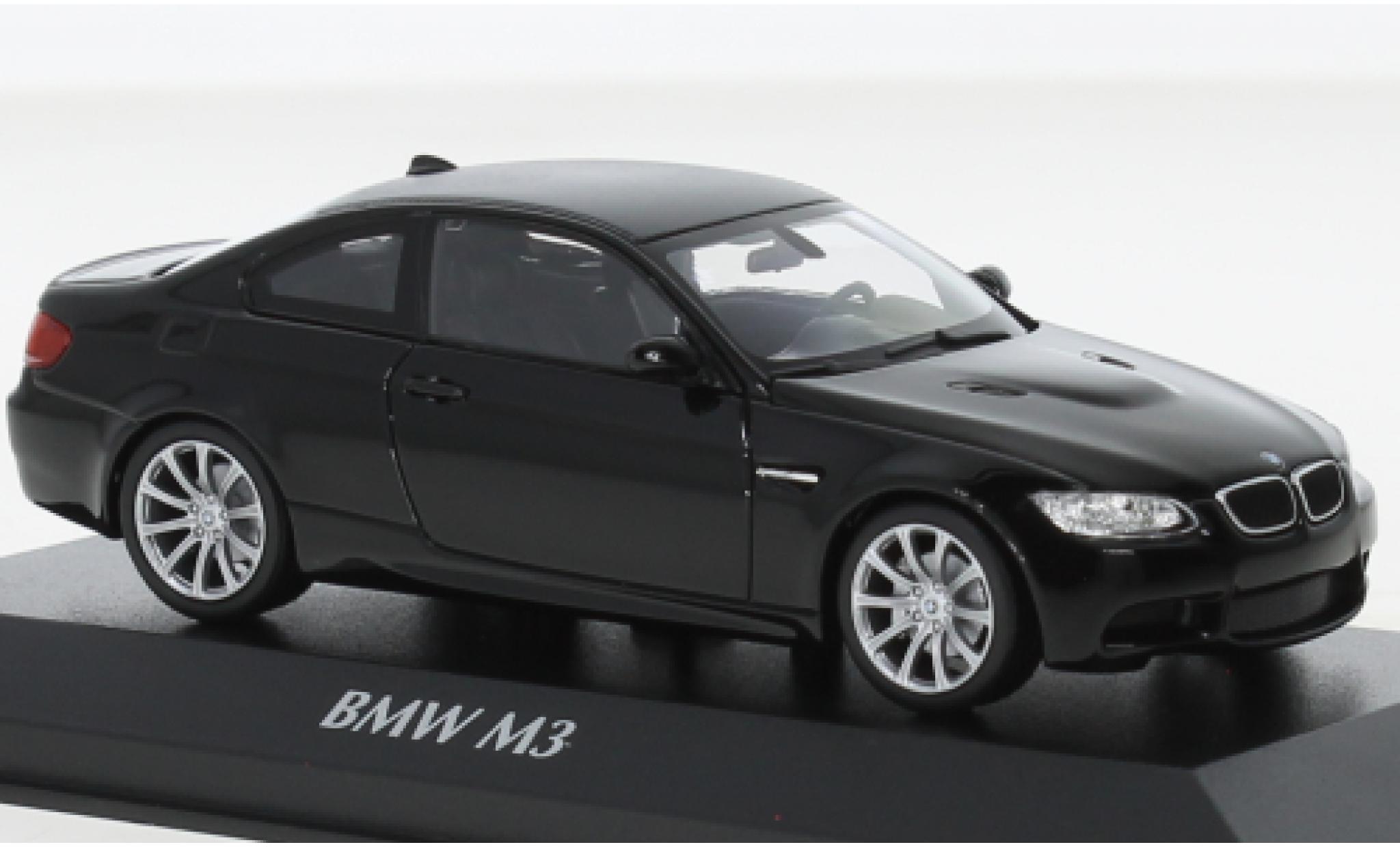 Bmw M3 1/43 Maxichamps (E92) zwart 2008 modelauto