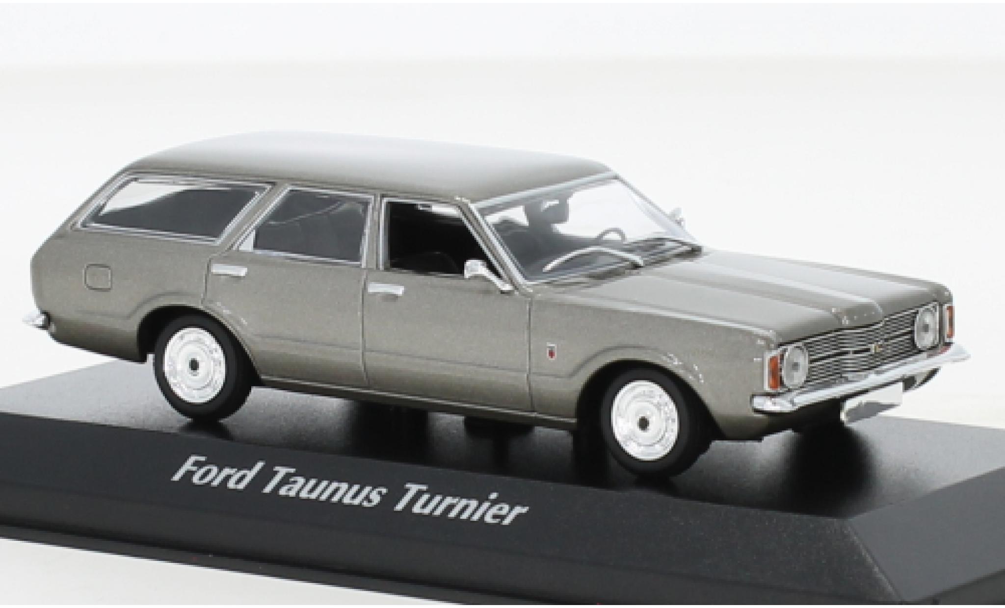 Ford Taunus 1/43 Maxichamps (TC I) Turnier metallic grijs 1970 modelauto