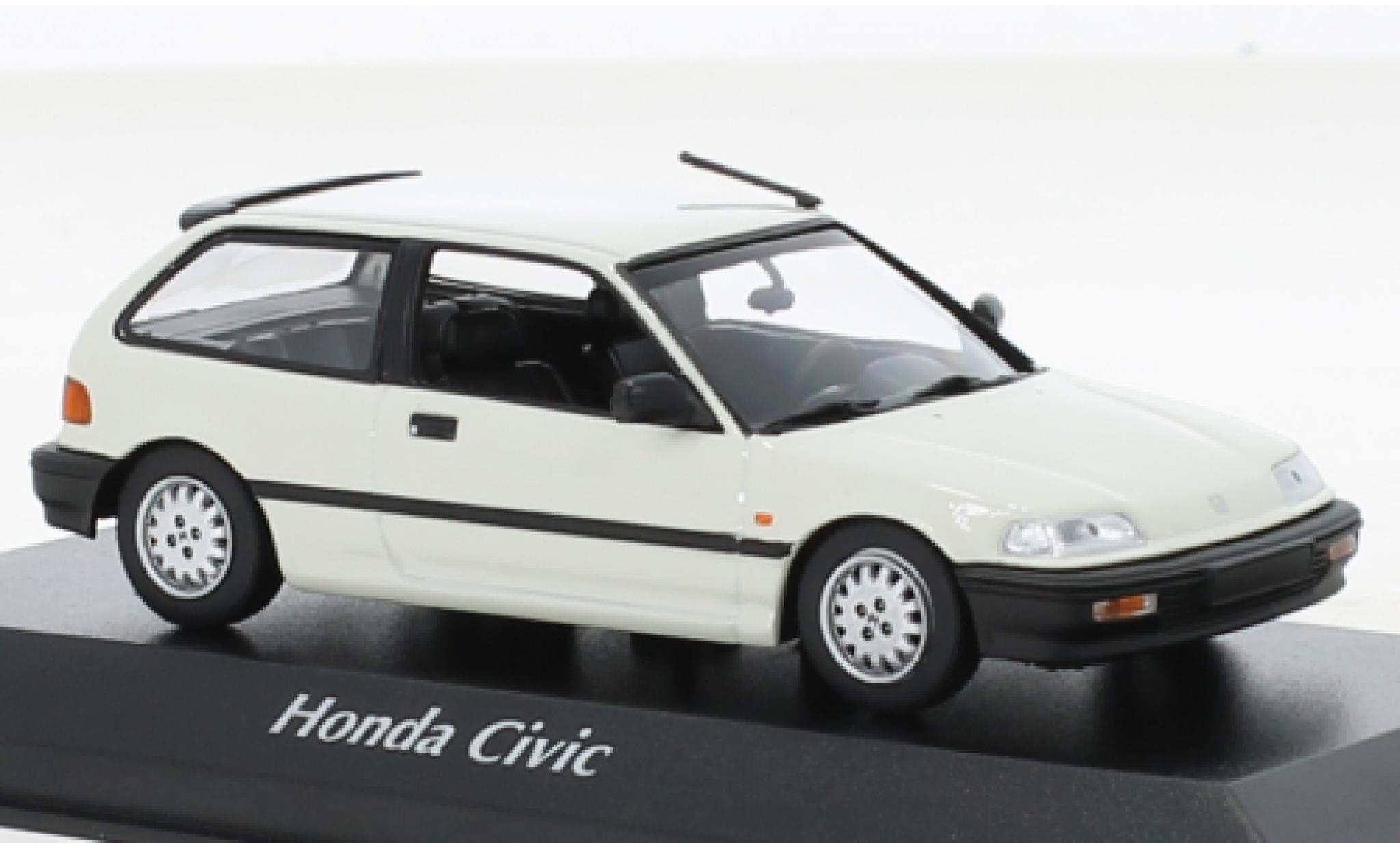 Honda Civic 1/43 Maxichamps wit 1990 modelauto