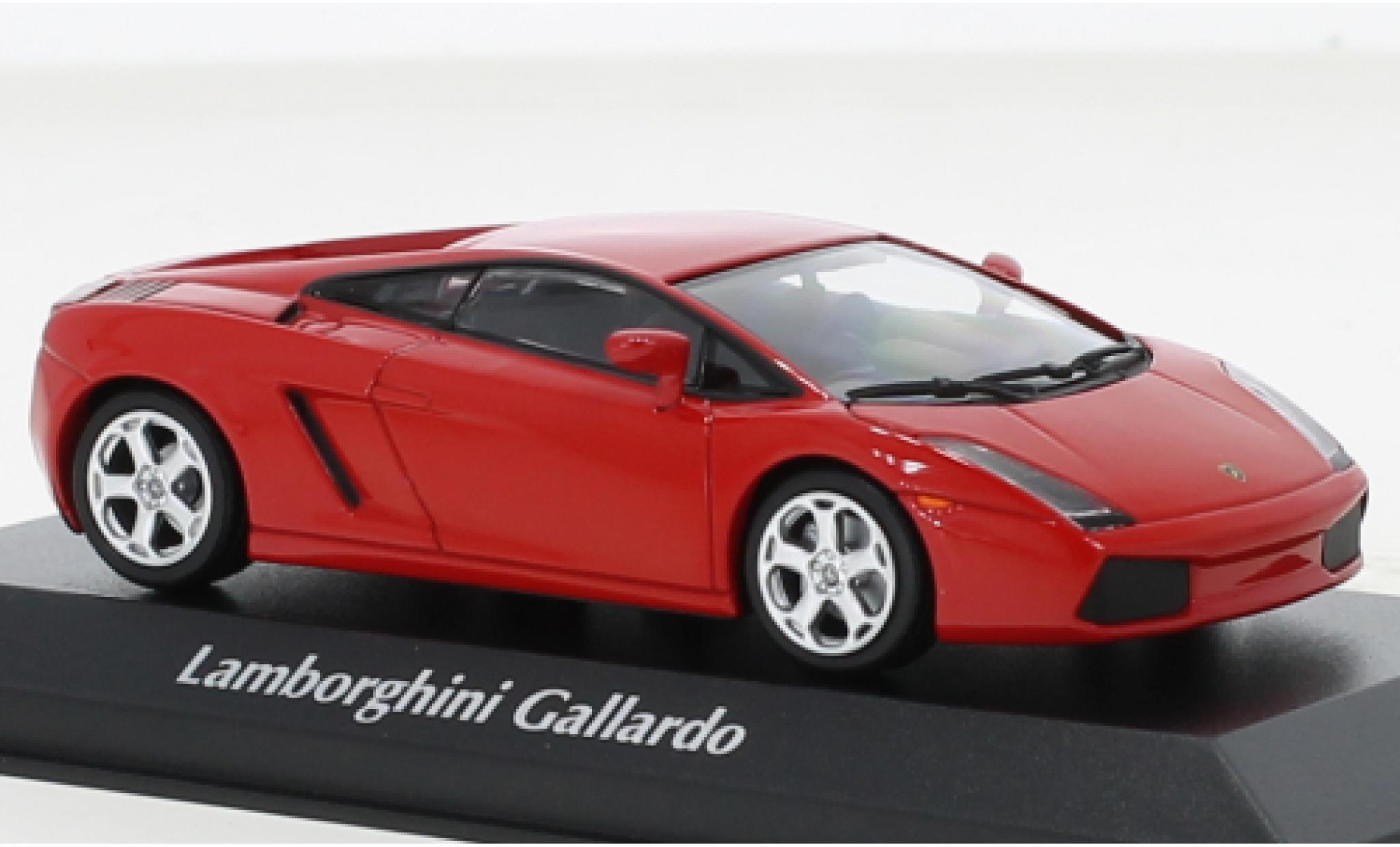 Lamborghini Gallardo 1/43 Maxichamps rood 2003 modelauto