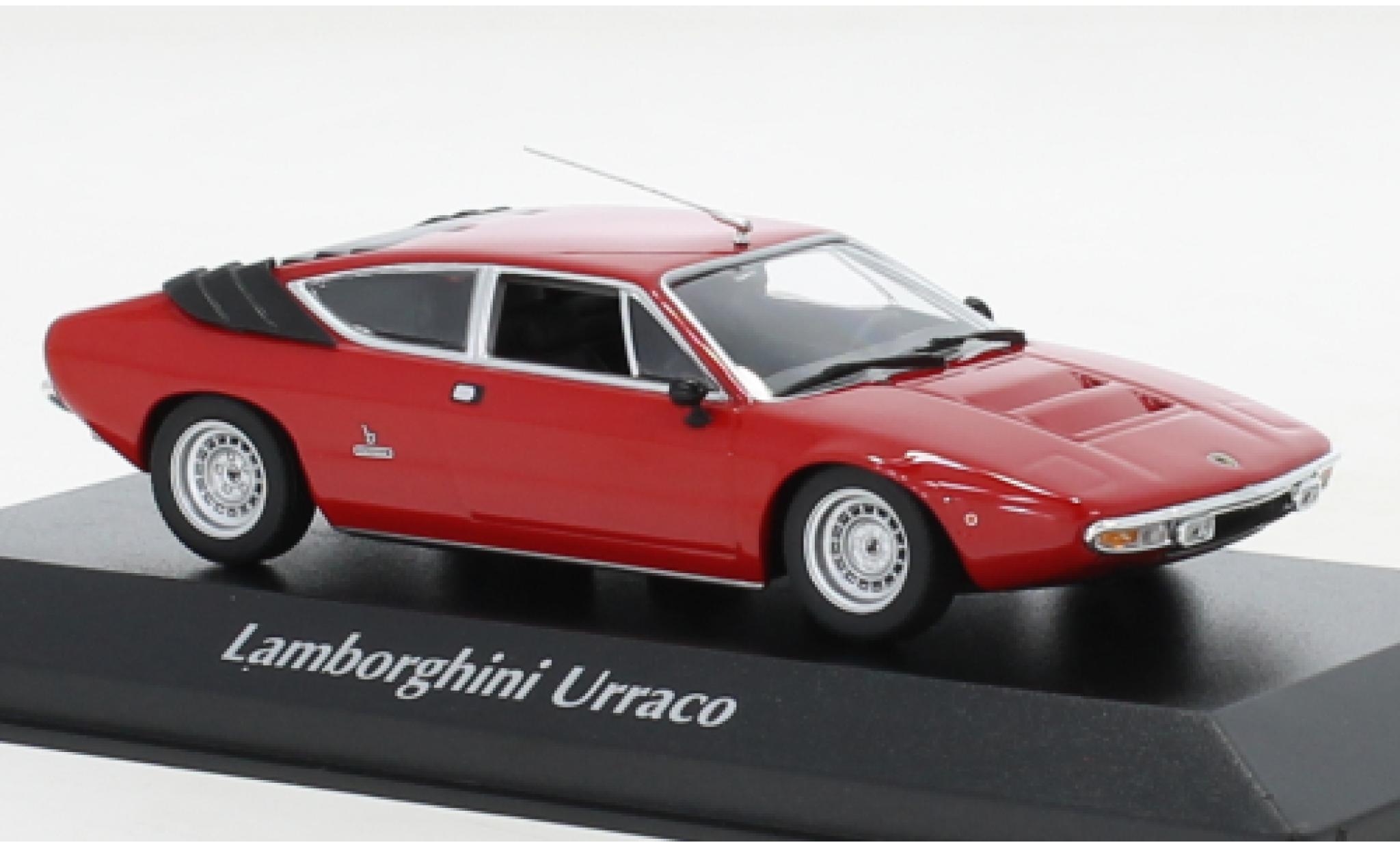 Lamborghini Urraco 1/43 Maxichamps rood 1974 modelauto