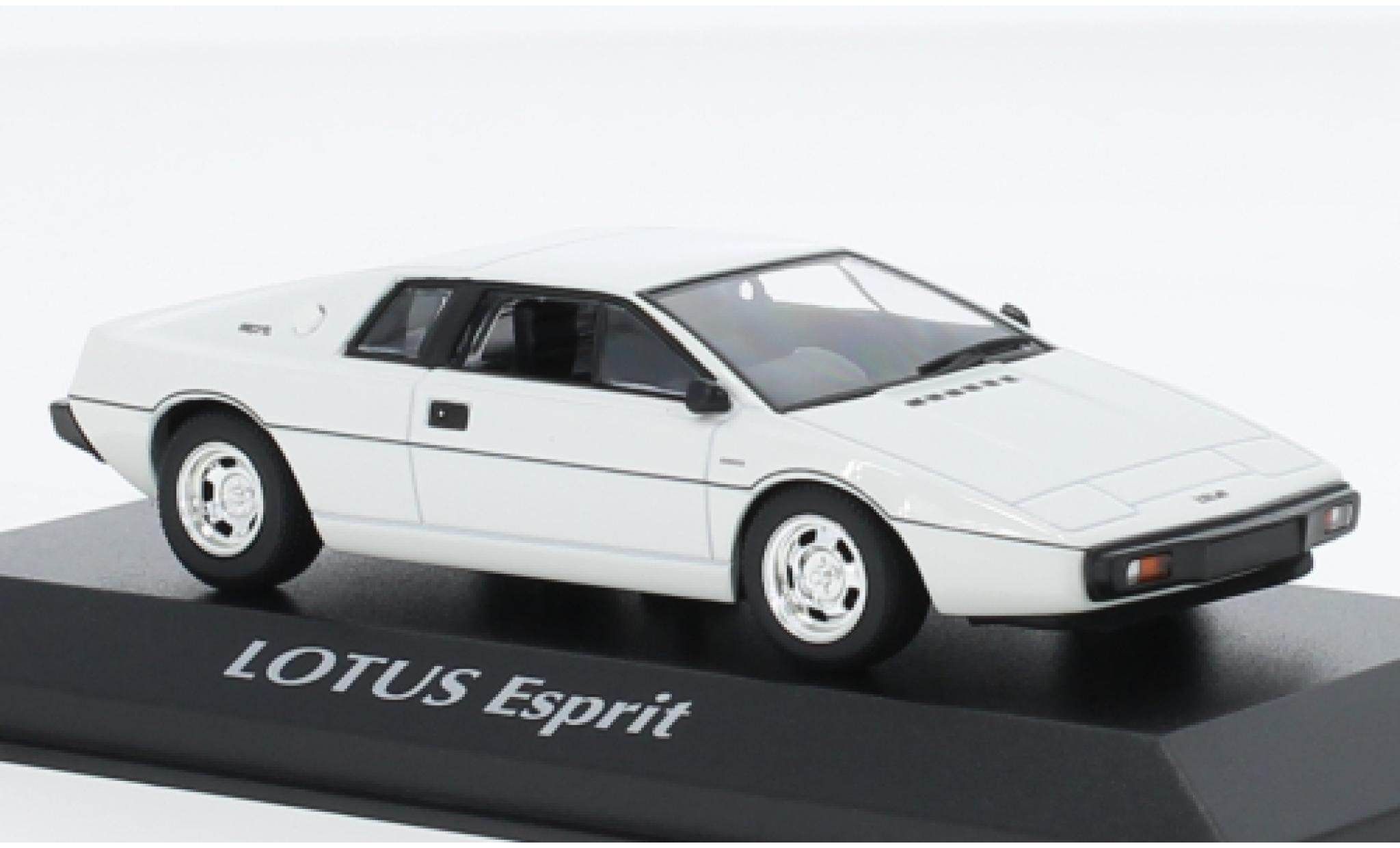 Lotus Esprit 1/43 Maxichamps Turbo wit 1978 modelauto