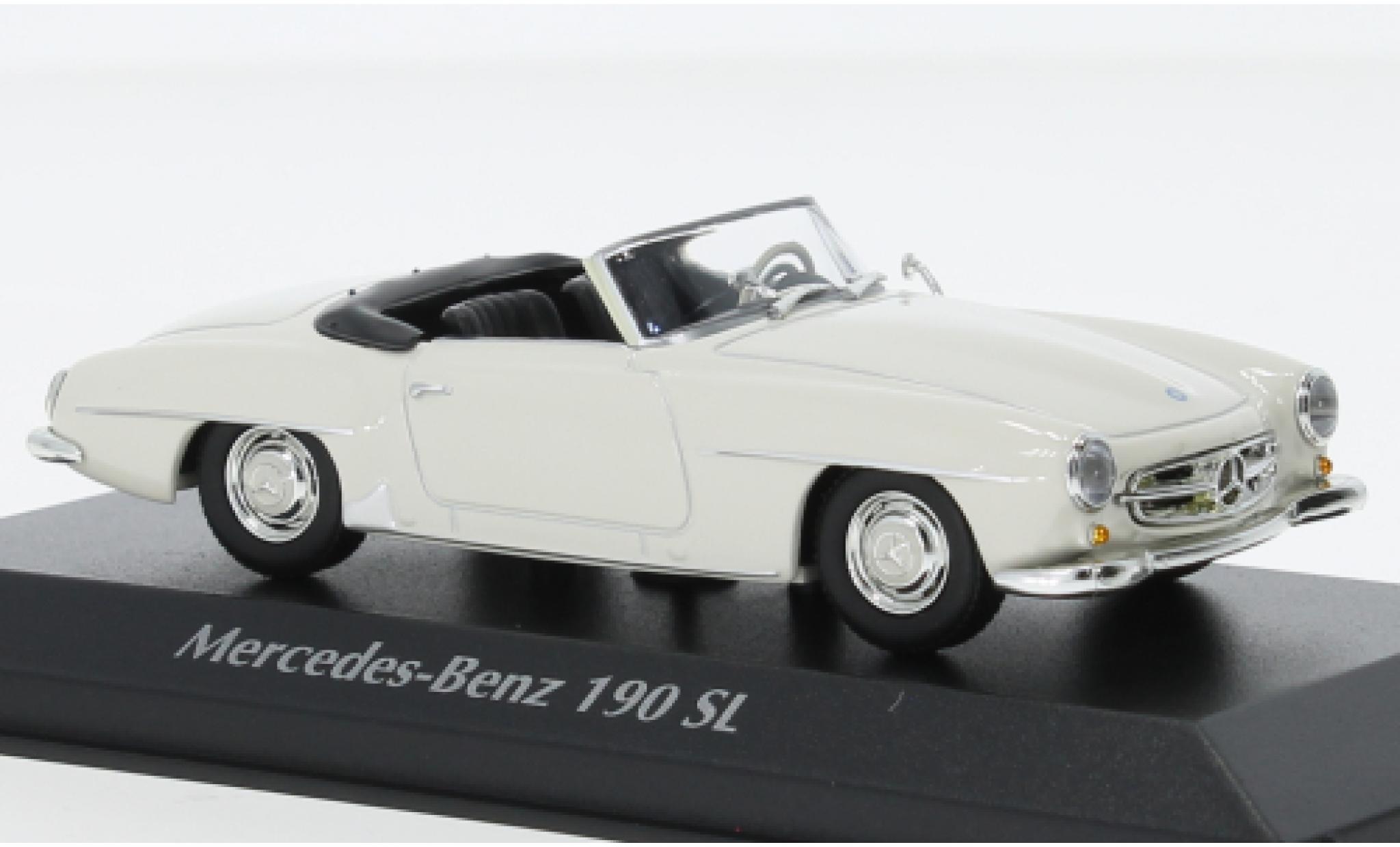 Mercedes 190 1/43 Maxichamps SL (W121) wit 1955 modelauto