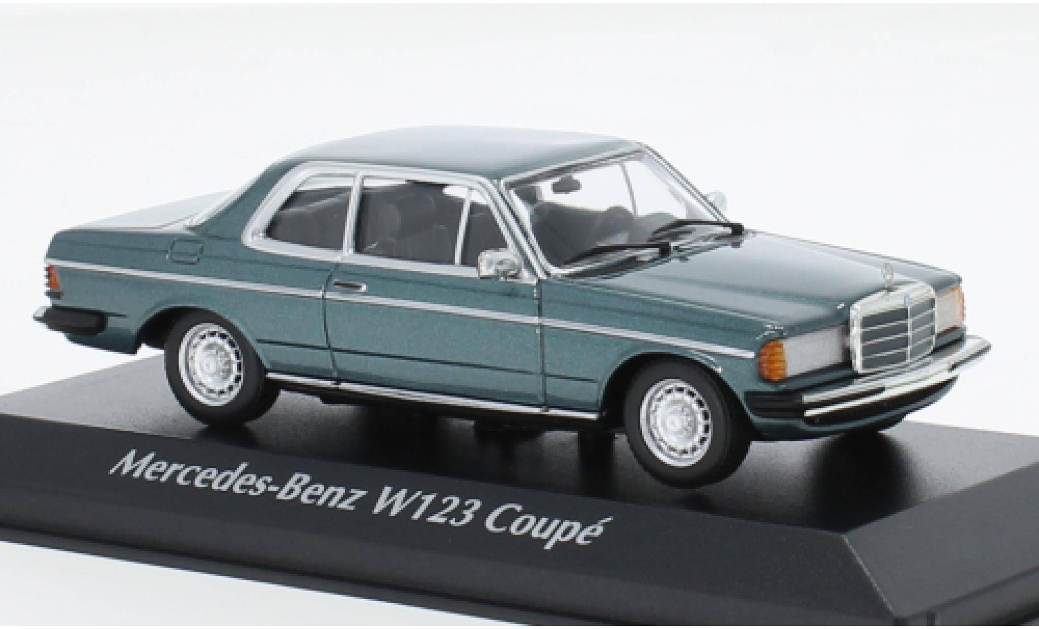 Mercedes 230 1/43 Maxichamps CE (C123) metallic turquoise 1976 modelauto