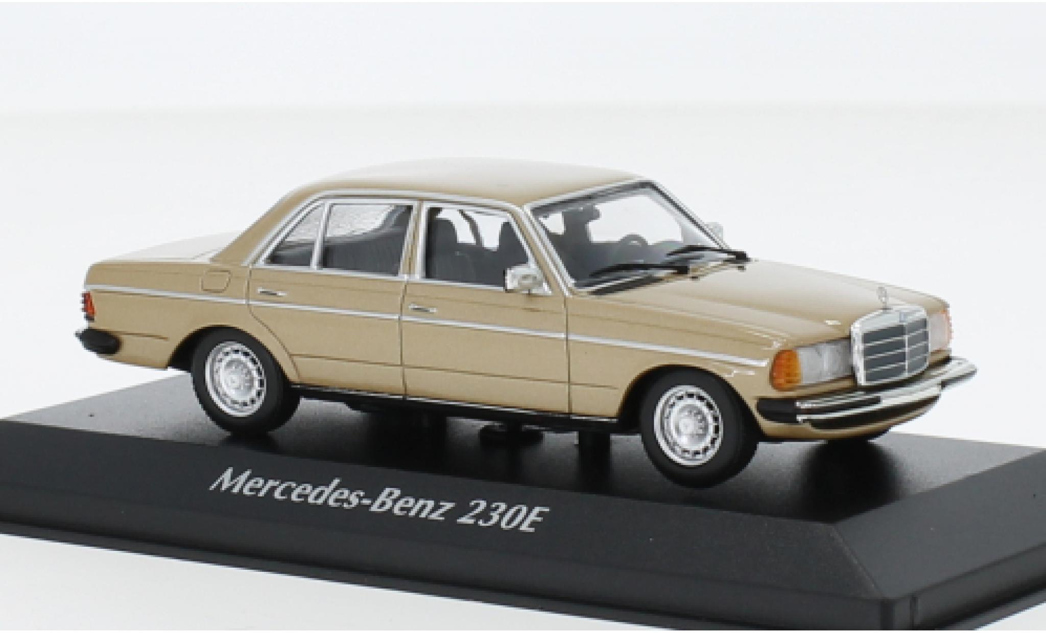 Mercedes 230 1/43 Maxichamps E (W123) metallic beige 1982 modelauto