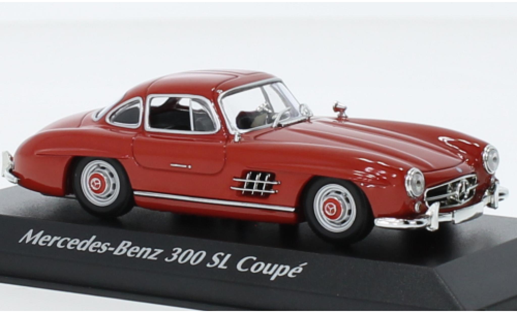 Mercedes 300 1/43 Maxichamps SL (W198 I) rood 1955 modelauto