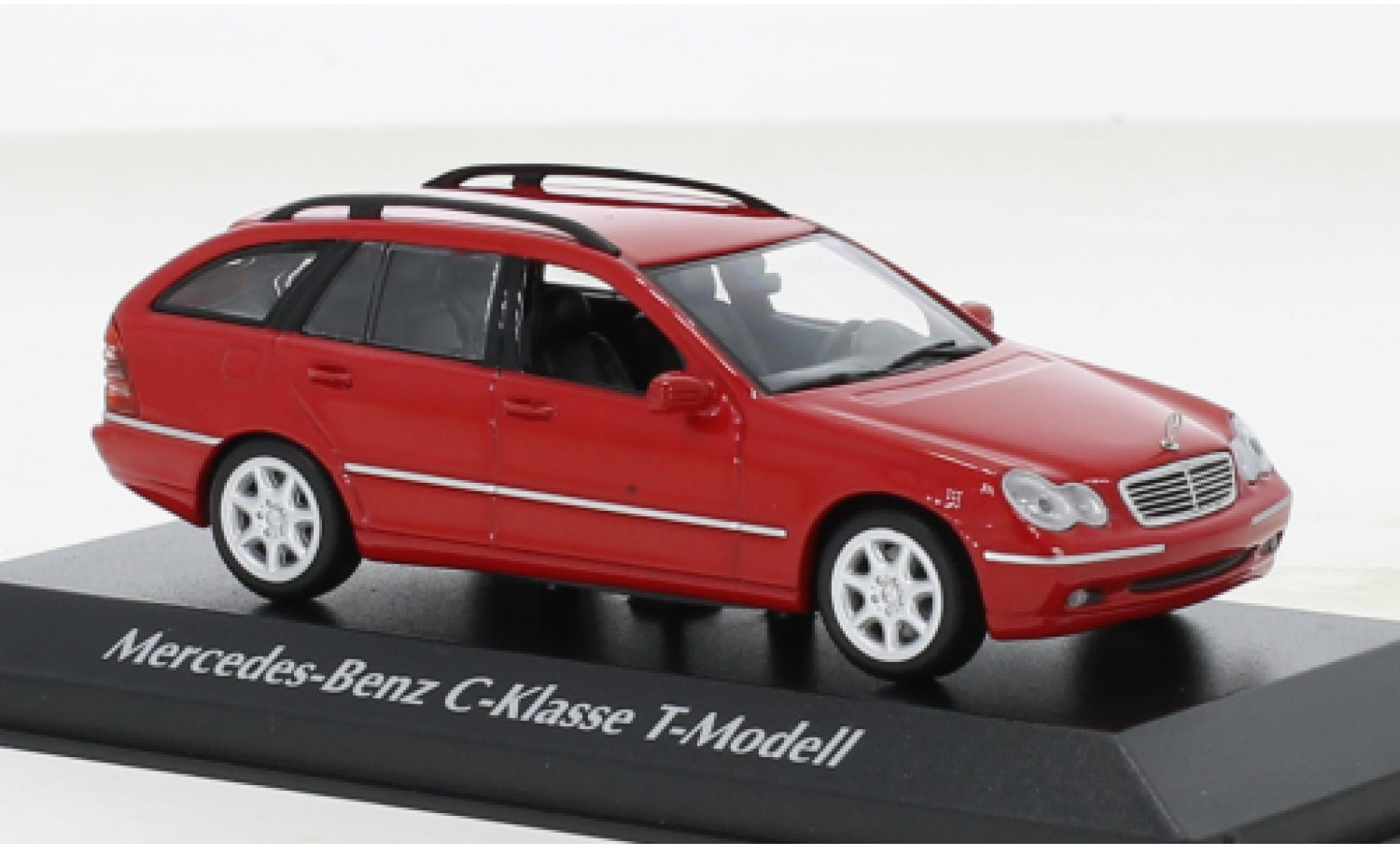 Mercedes Classe C 1/43 Maxichamps T-Modell (S203) rood 2001 modelauto