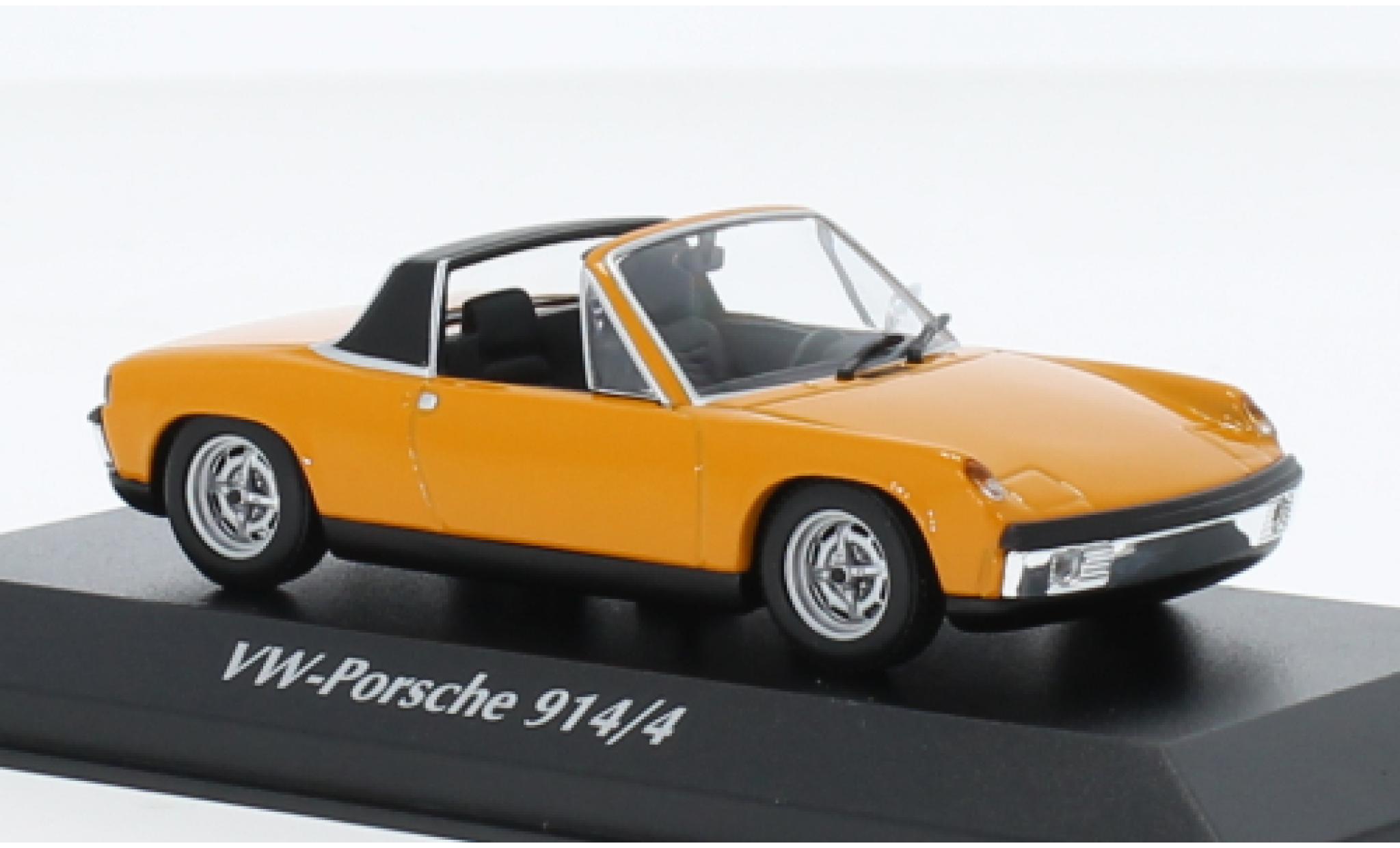 Porsche 914 1/43 Maxichamps /4 oranje 1972 modelauto