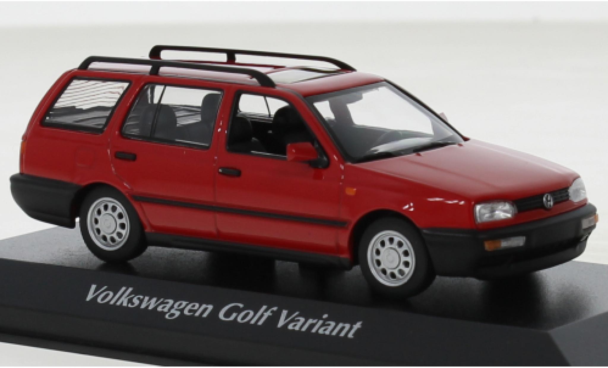 Volkswagen Golf 1/43 Maxichamps Variant rood 1997 modelauto