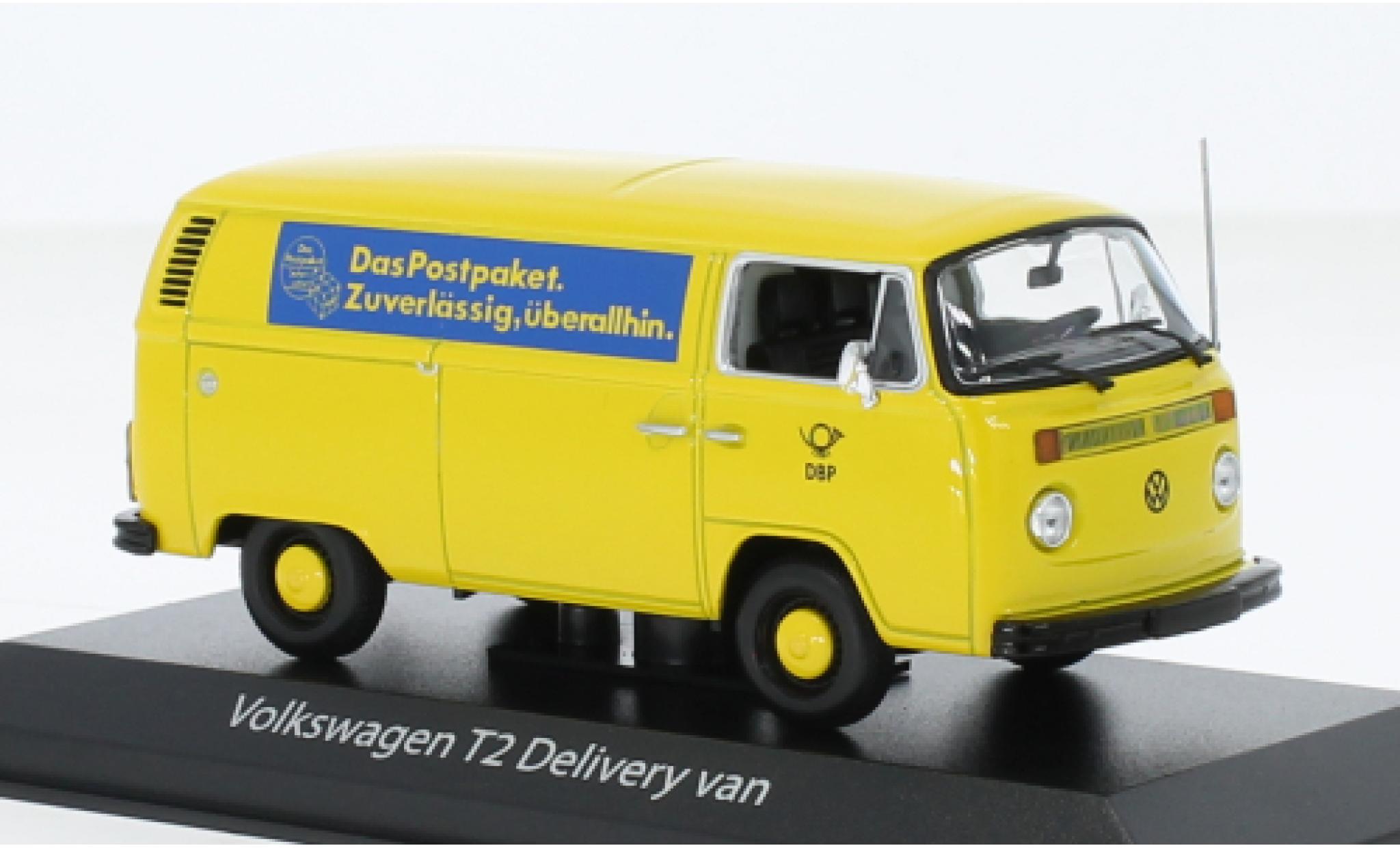 Volkswagen T2 1/43 Maxichamps bestelwagen Allemand Bundespost 1972 modelauto