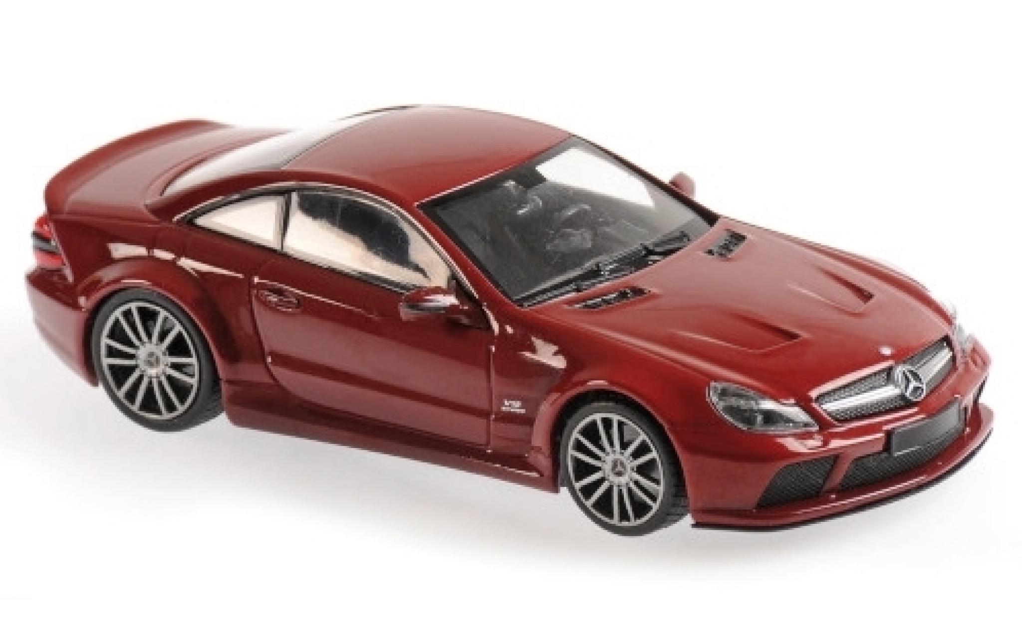 Mercedes Classe SL 1/43 Maxichamps SL65 AMG Black Series (R230) rood 2009 modelauto