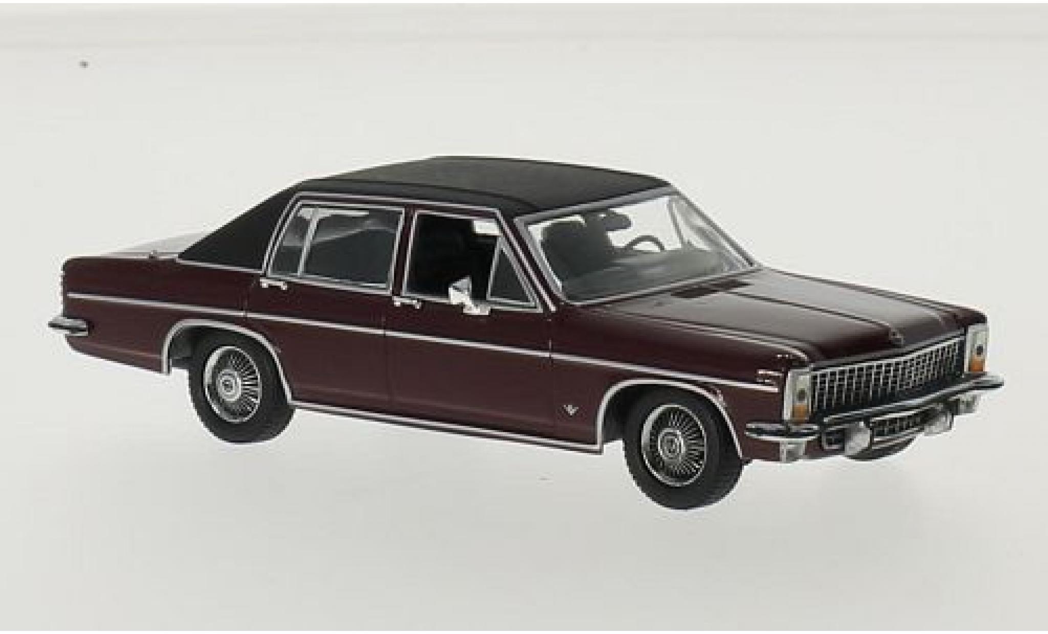 Opel Diplomat 1/43 Maxichamps B rood/zwart 1969 modelauto