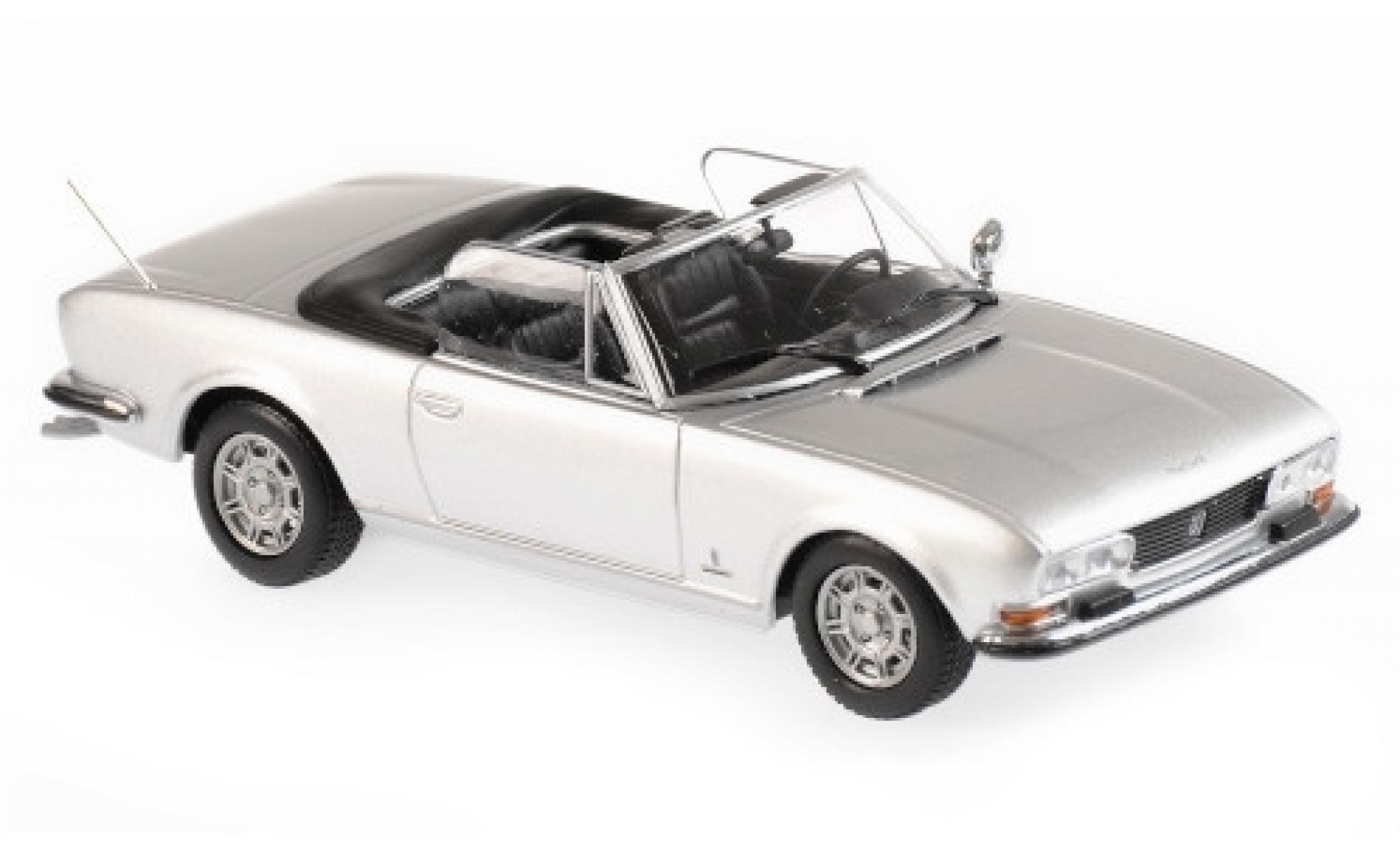 Peugeot 504 1/43 Maxichamps Cabriolet grijs 1977 modelauto