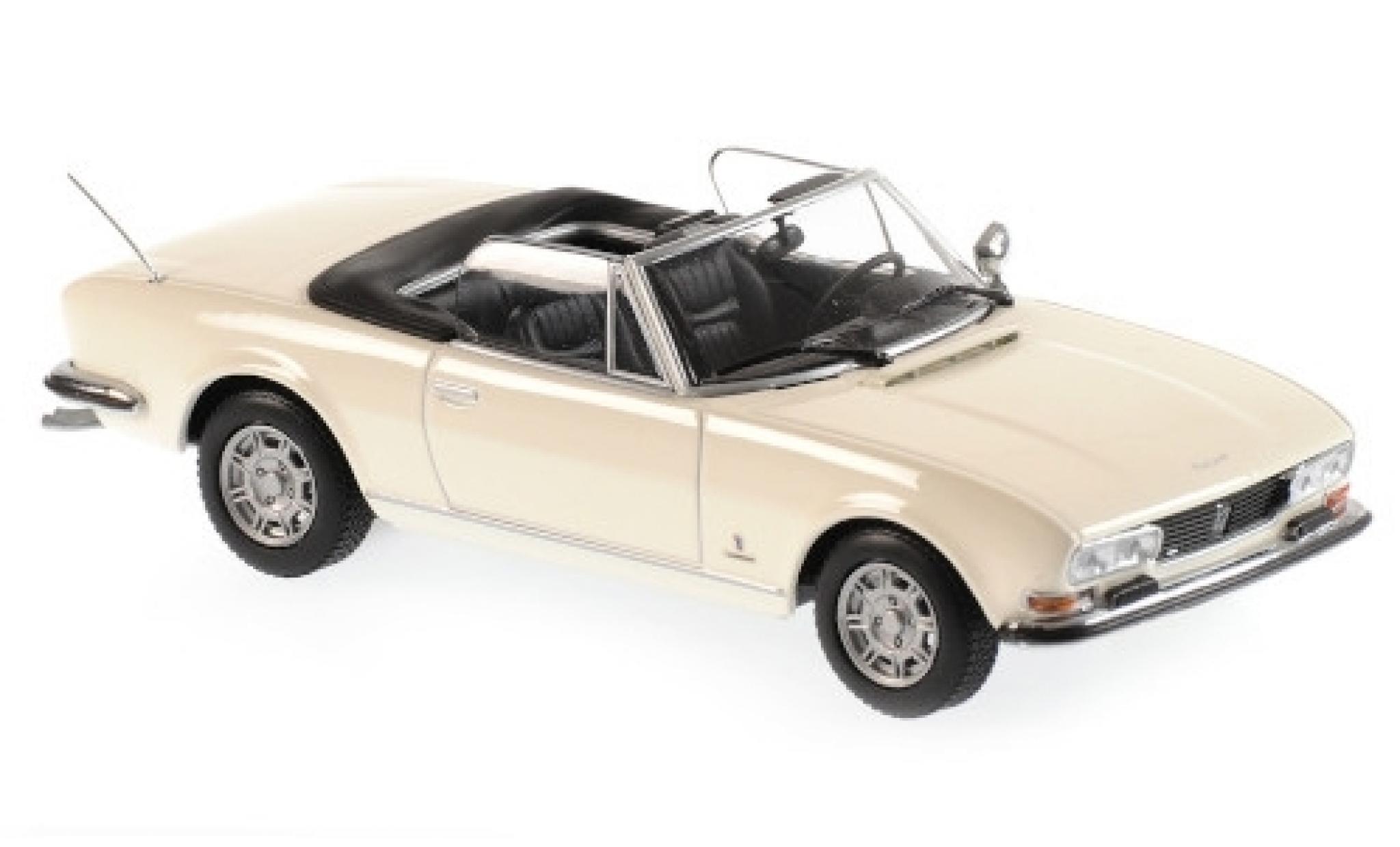 Peugeot 504 1/43 Maxichamps Cabriolet wit 1977 modelauto