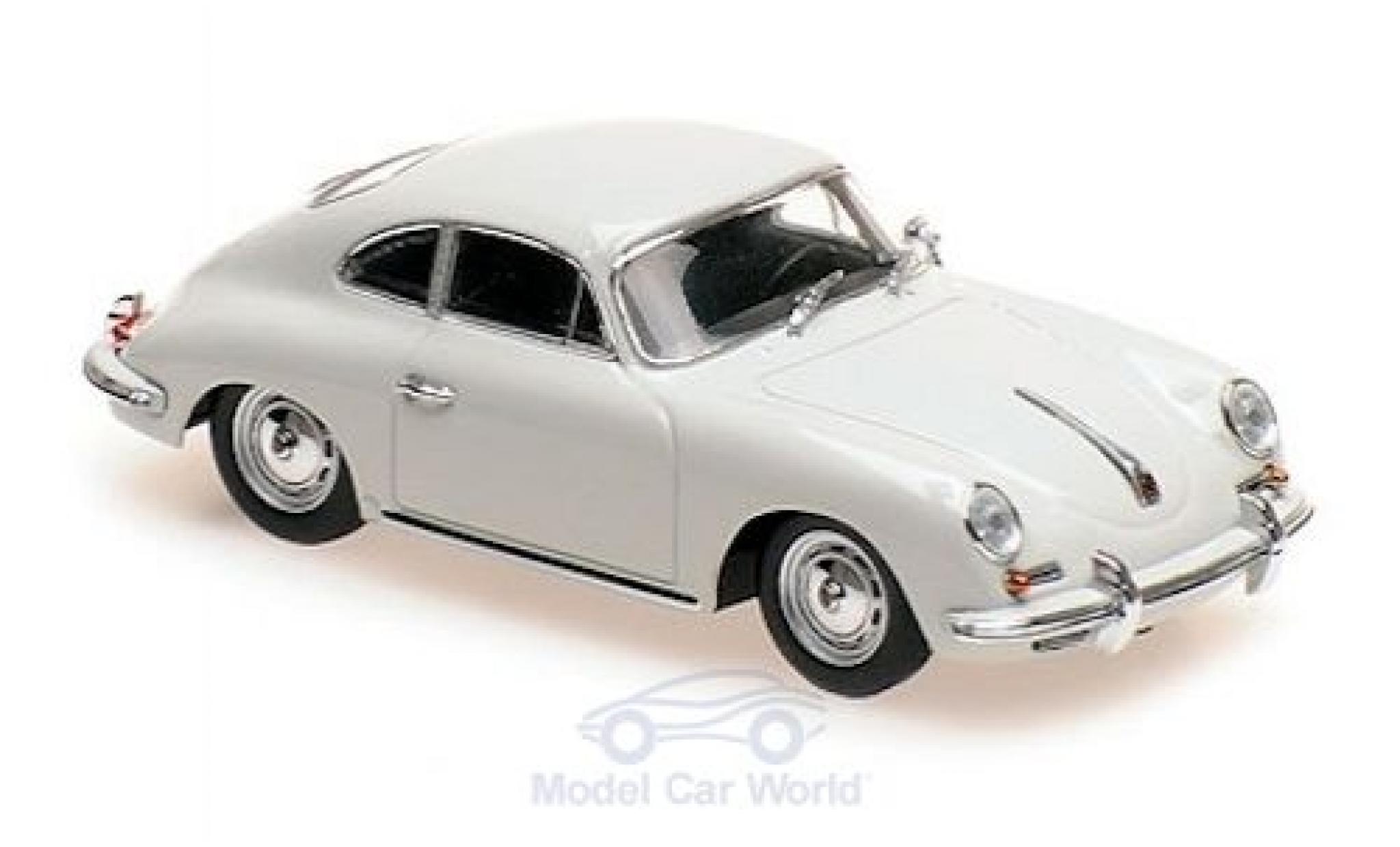 Porsche 356 1/43 Maxichamps B Coupe grijs 1961 modelauto