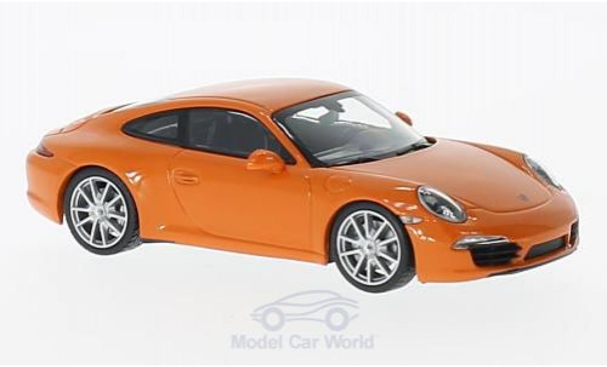 Porsche 991 S 1/43 Maxichamps 911 () Carrera S oranje 2012 modelauto