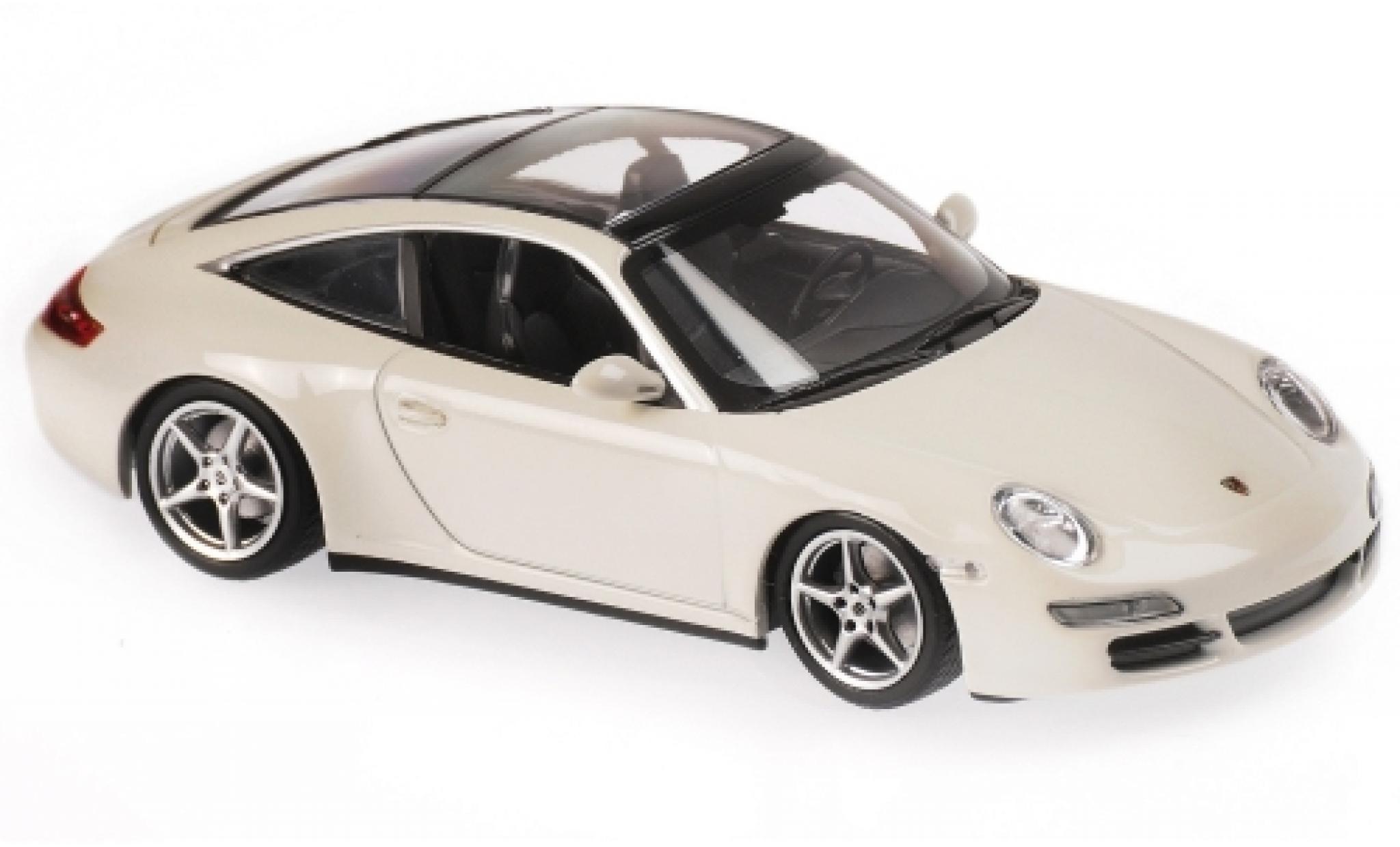 Porsche 997 Targa 1/43 Maxichamps 911 () Targa wit 2006 modelauto