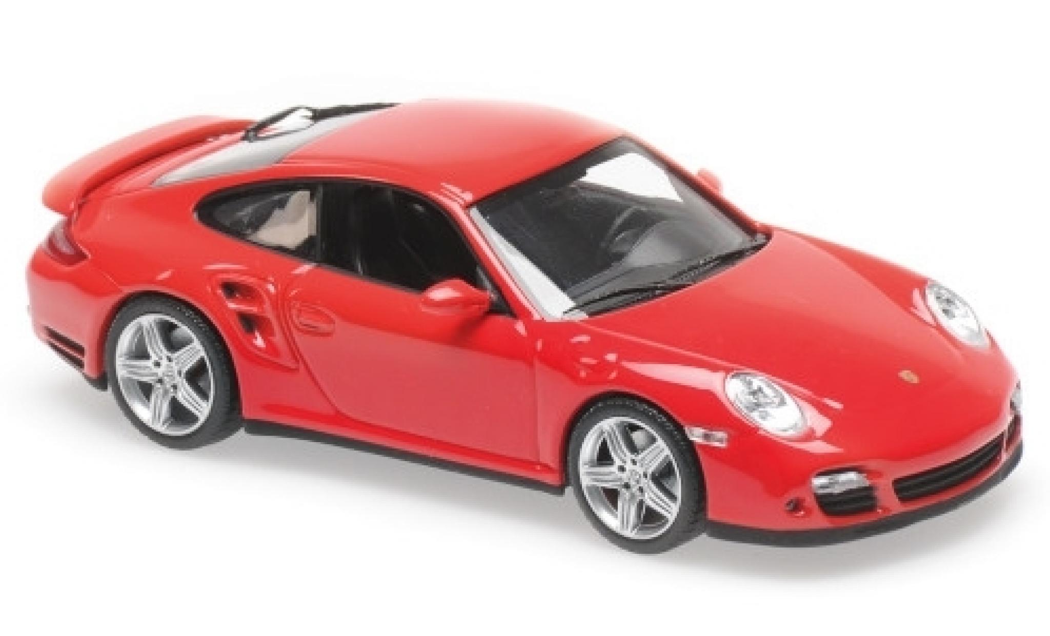Porsche 997 Turbo 1/43 Maxichamps 911 Turbo () rood 2006 modelauto