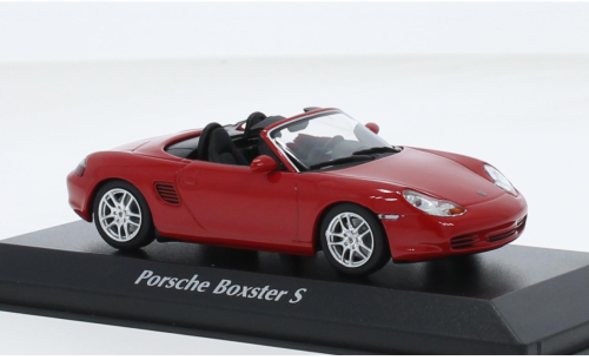 Porsche Boxster 1/43 Maxichamps S rood 2002 1:43 modelauto