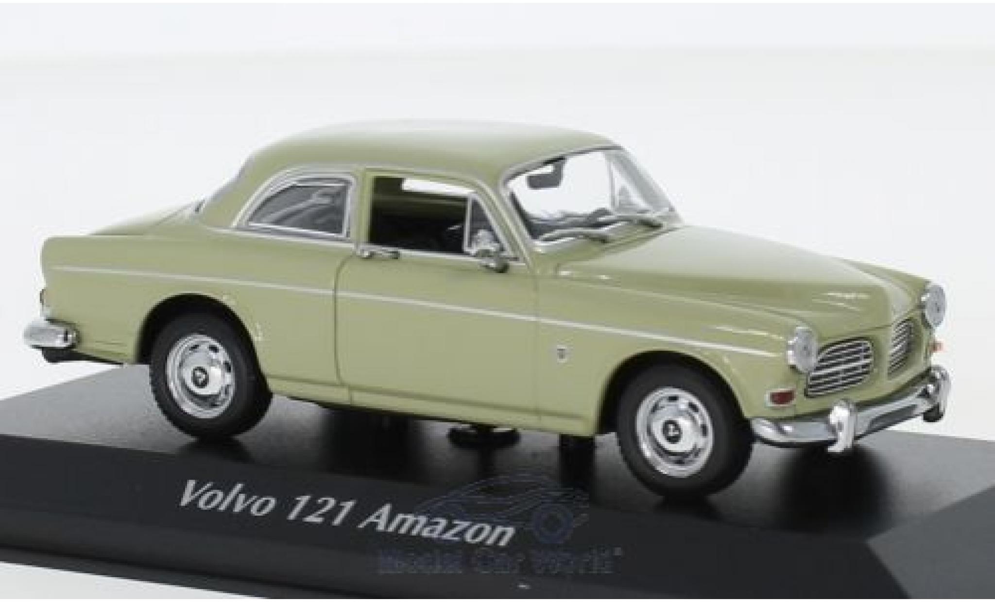 Volvo 121 1/43 Maxichamps Amazon groen 1966 modelauto
