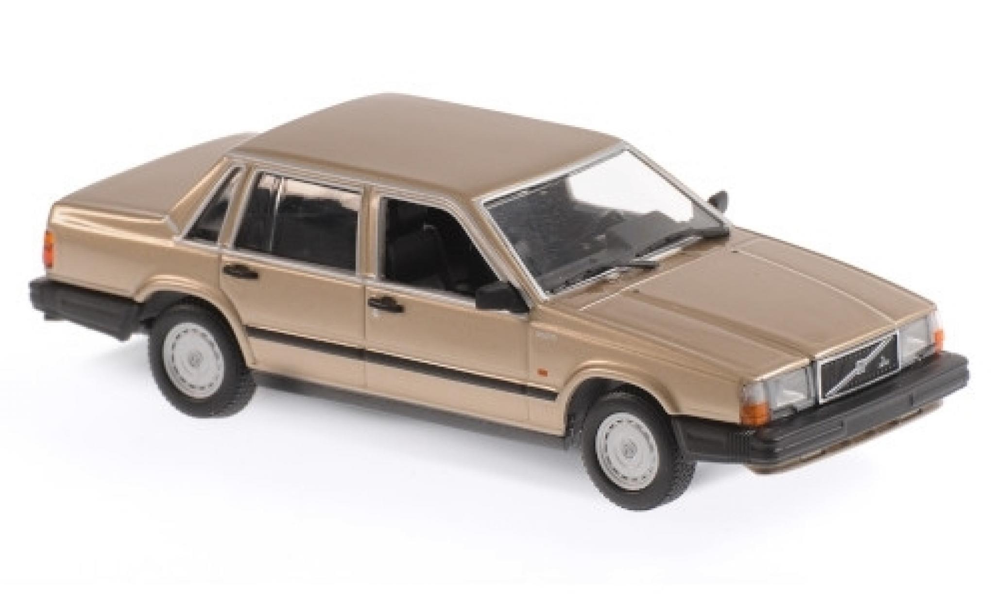 Volvo 740 1/43 Maxichamps GL gold 1986 modelauto