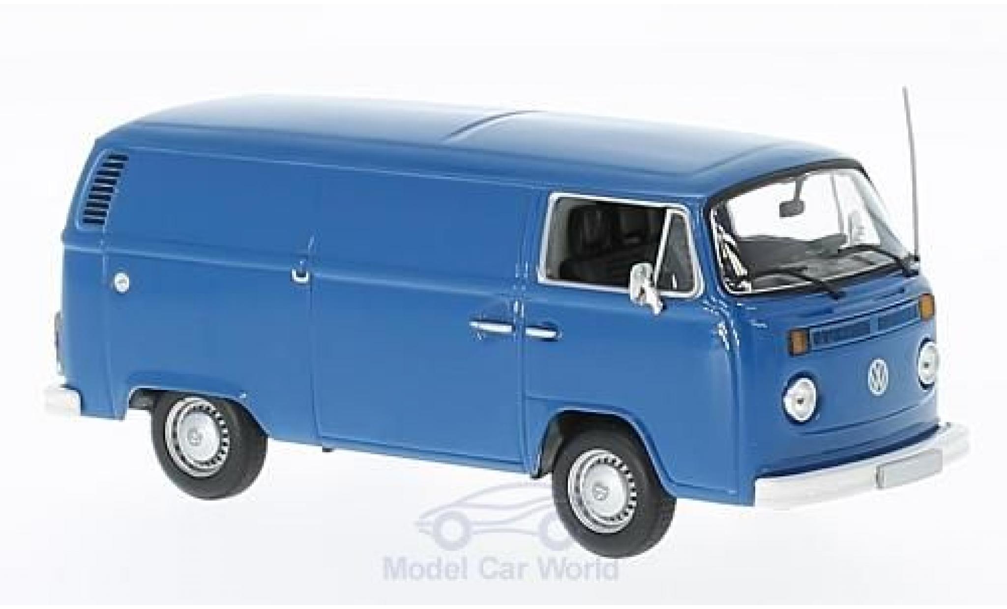 Volkswagen T2 B 1/43 Maxichamps blauw 1972 Bestelwagen modelauto