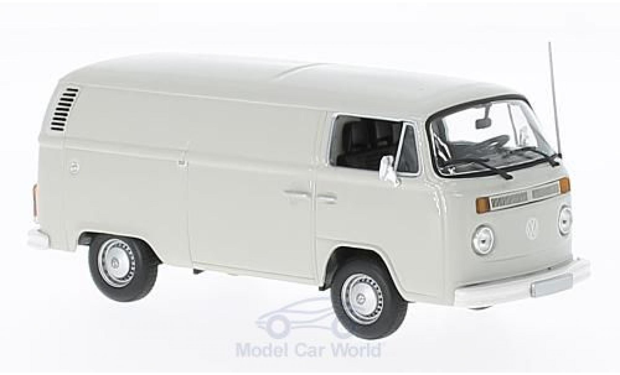 Volkswagen T2 A 1/43 Maxichamps grijs 1972 Bestelwagen modelauto