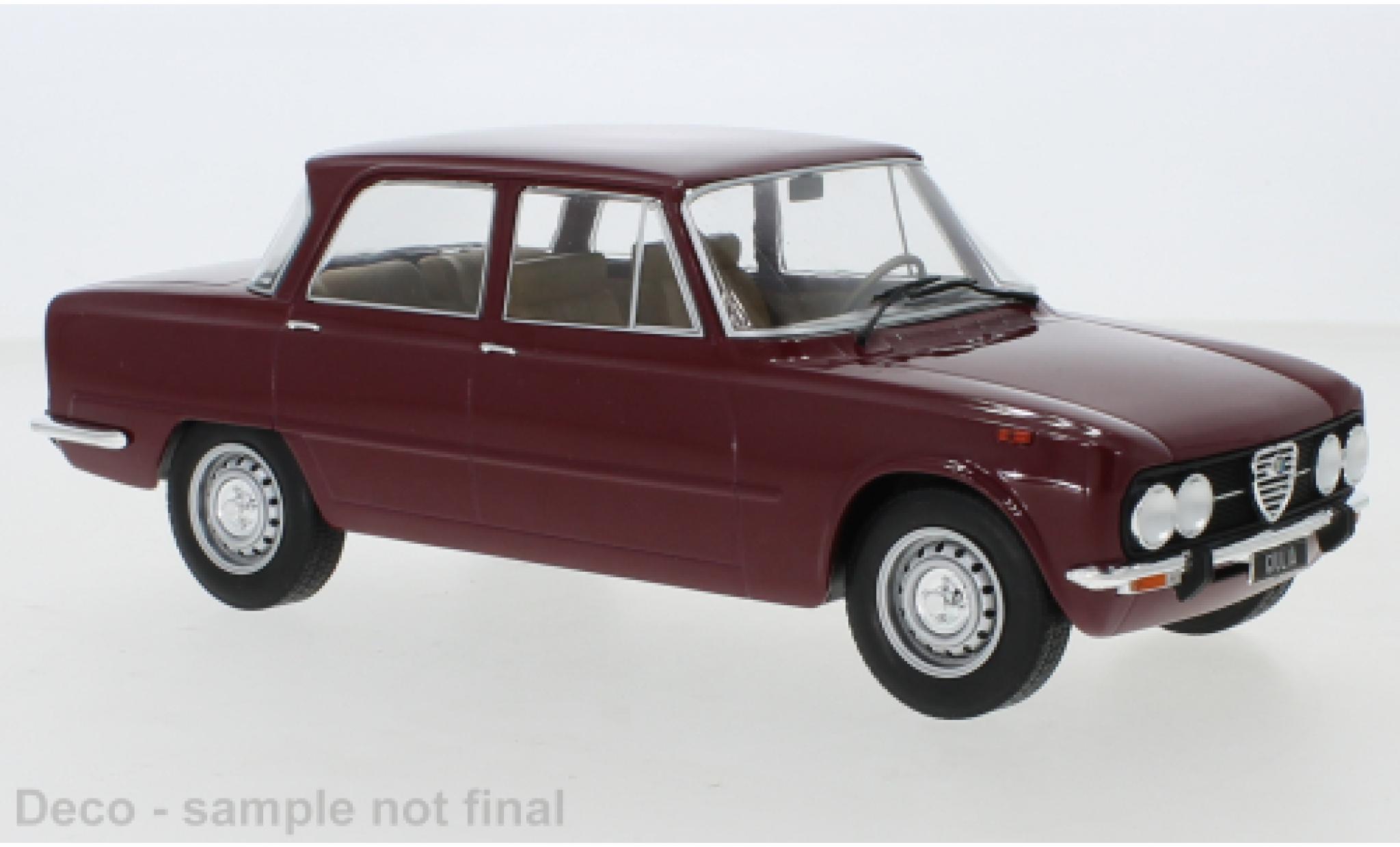 Alfa Romeo Giulia 1/18 MCG Nuova Super rood 1974 modelauto