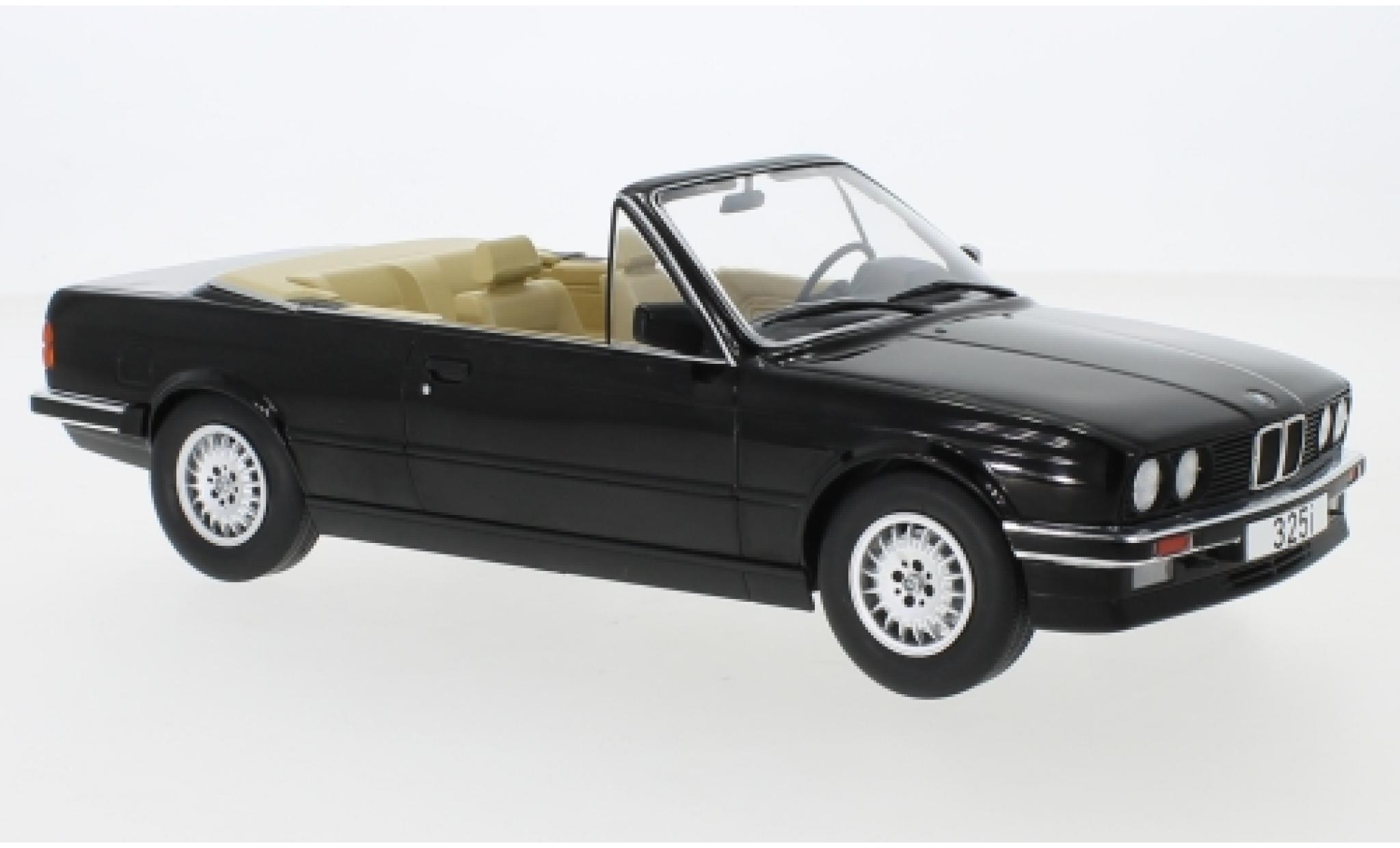Bmw 325 1/18 MCG i (E30) Cabriolet zwart 1985 modelauto