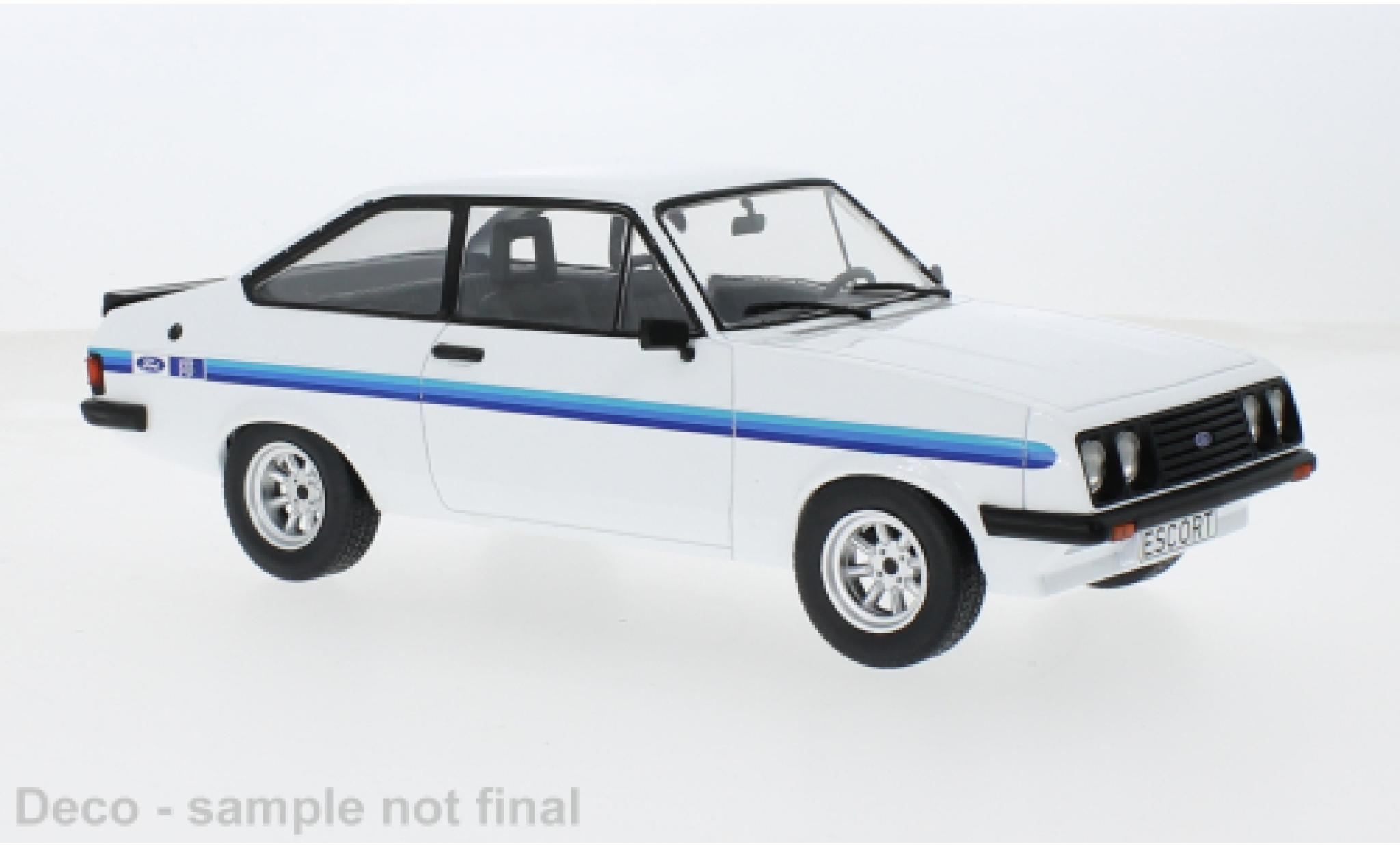 Ford Escort 1/18 MCG MK II RS 2000 wit 1977 1:18 modelauto