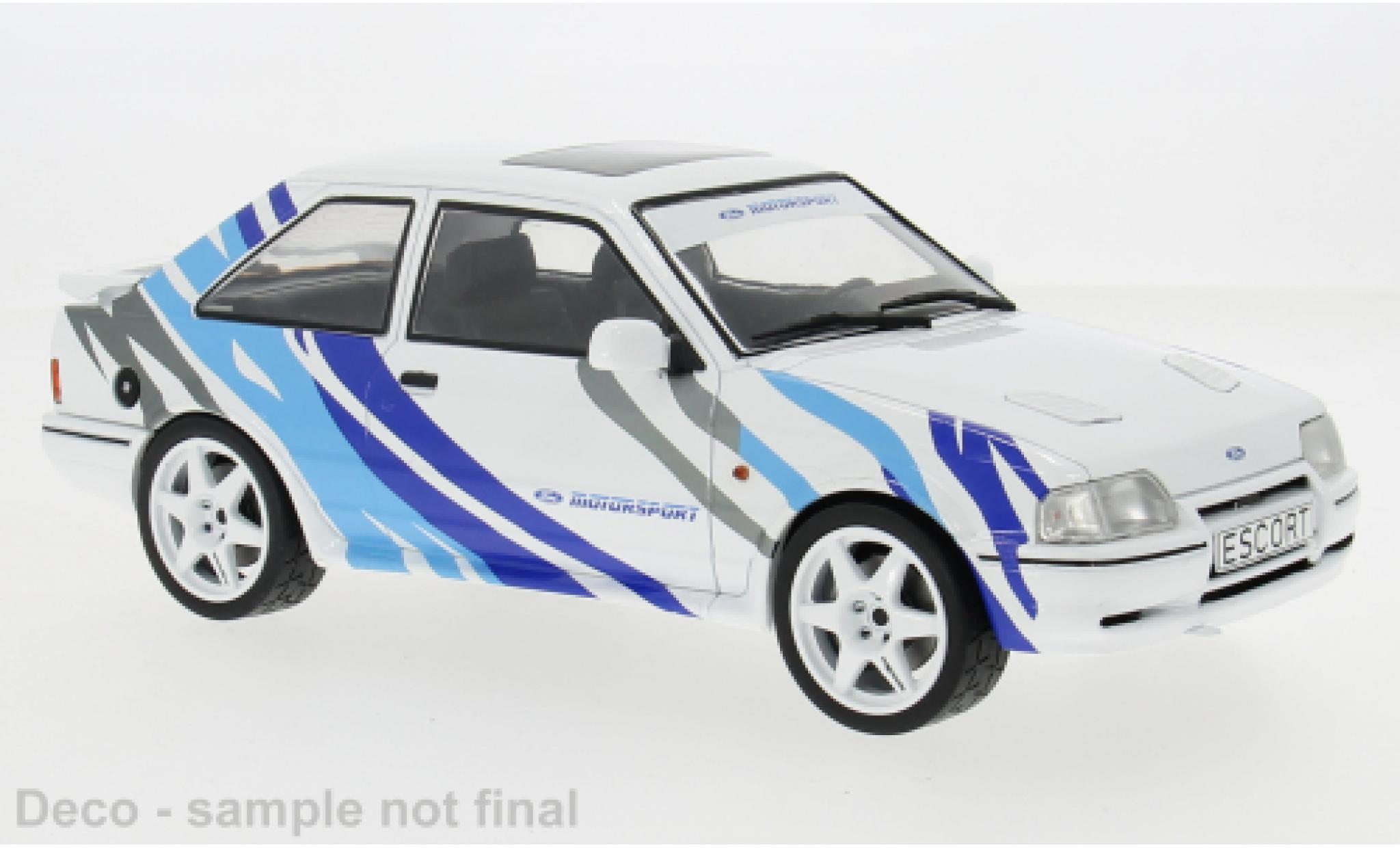Ford Escort 1/18 MCG MK IV RS Turbo S2 wit/Dekor 1990 1:18 modelauto