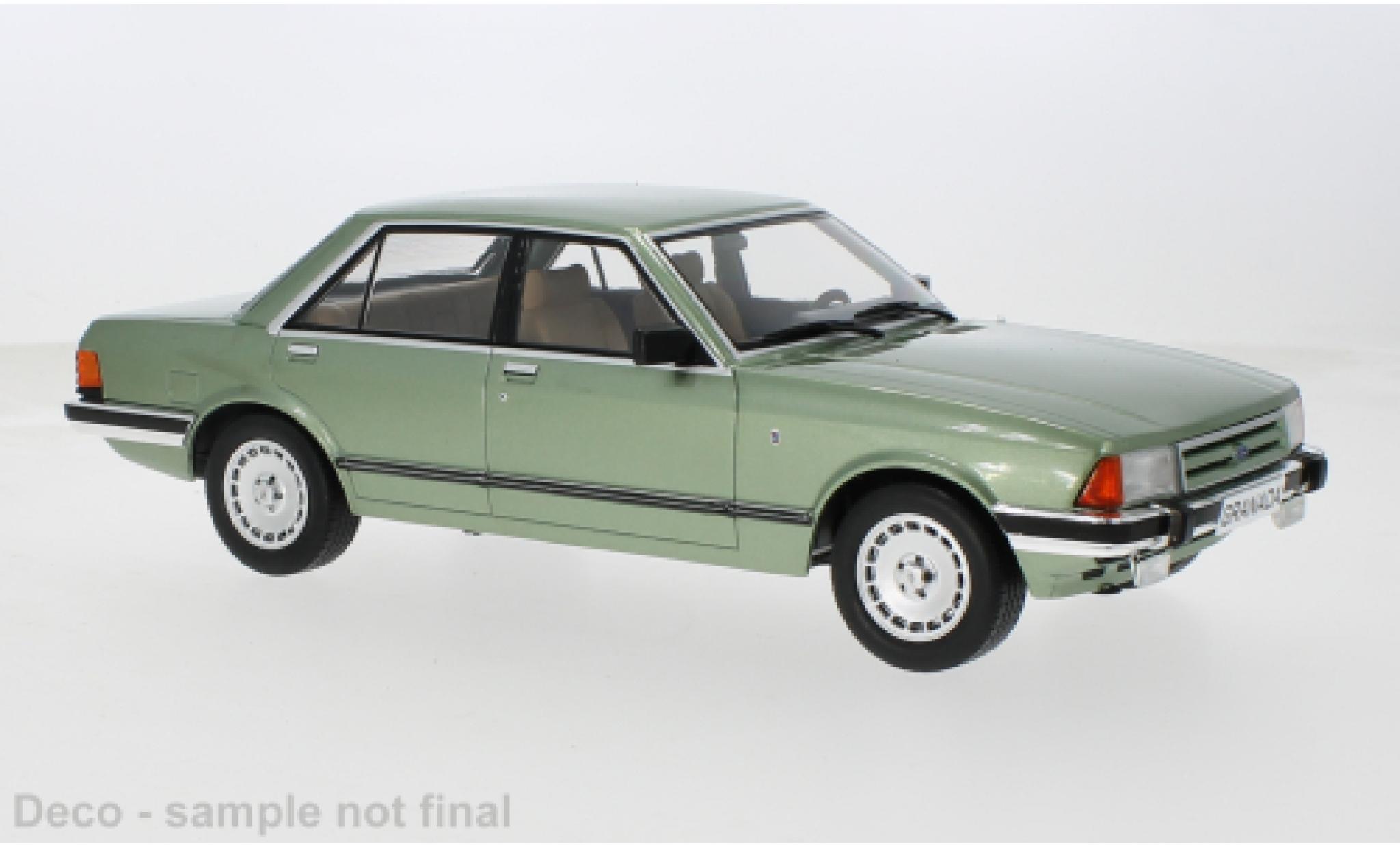 Ford Granada 1/18 MCG MK II 2.8 Ghia metallic groen 1982 1:18 modelauto