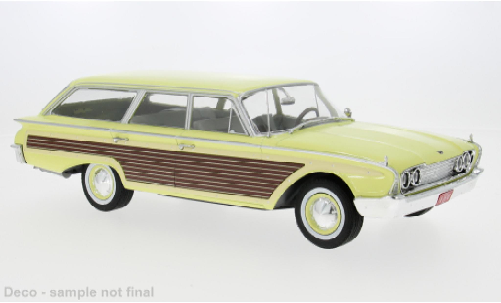 Ford LTD 1/18 MCG Country Squire geel 1960 1:18 modelauto