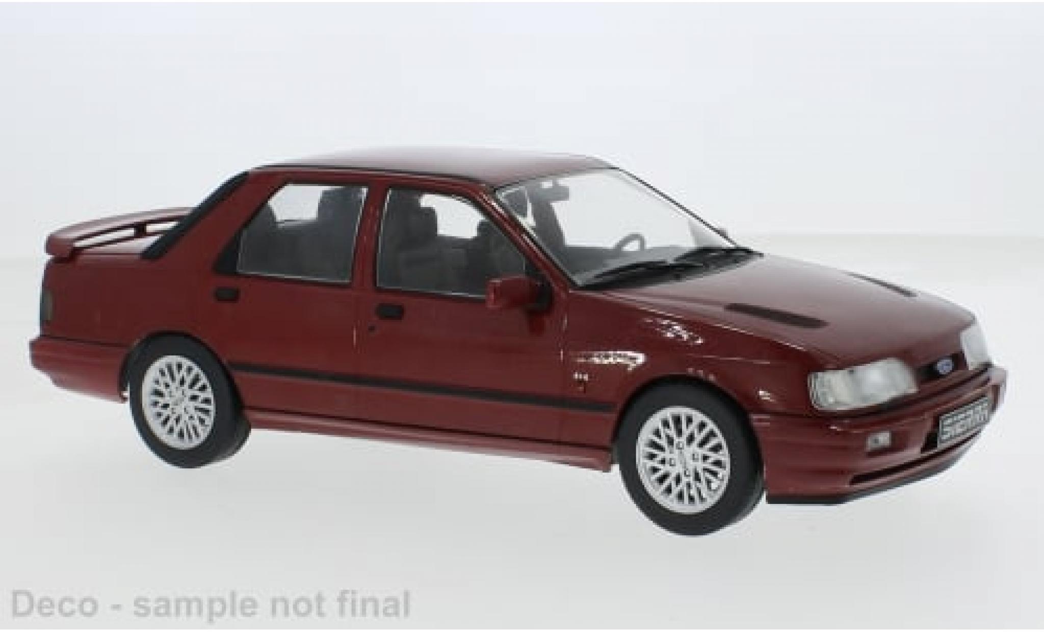 Ford Sierra 1/18 MCG Cosworth 4x4 metallic rood 1990 1:18 modelauto