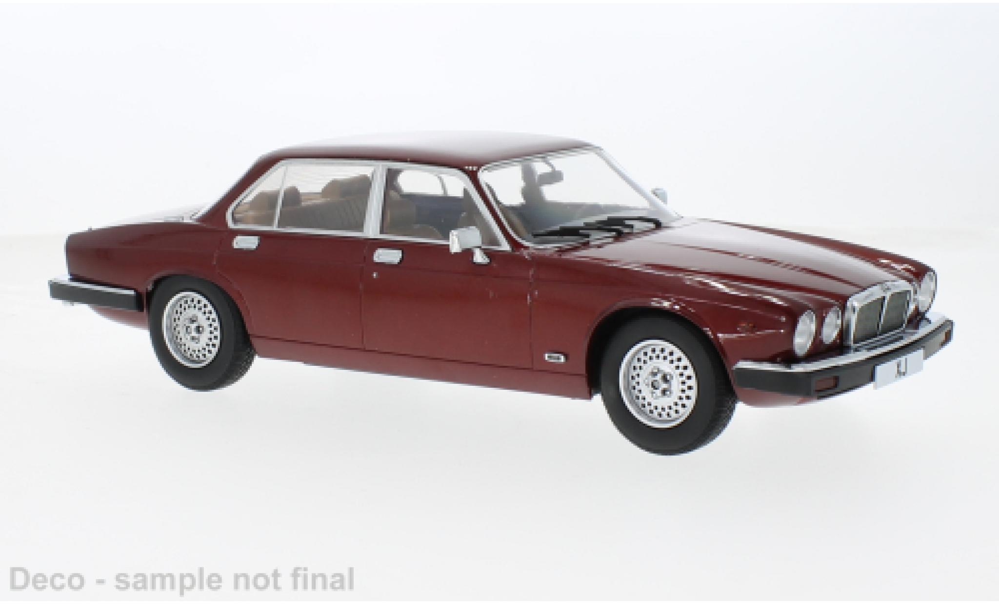 Jaguar XJ 1/18 MCG Series III metallic rood 1979 1:18 modelauto