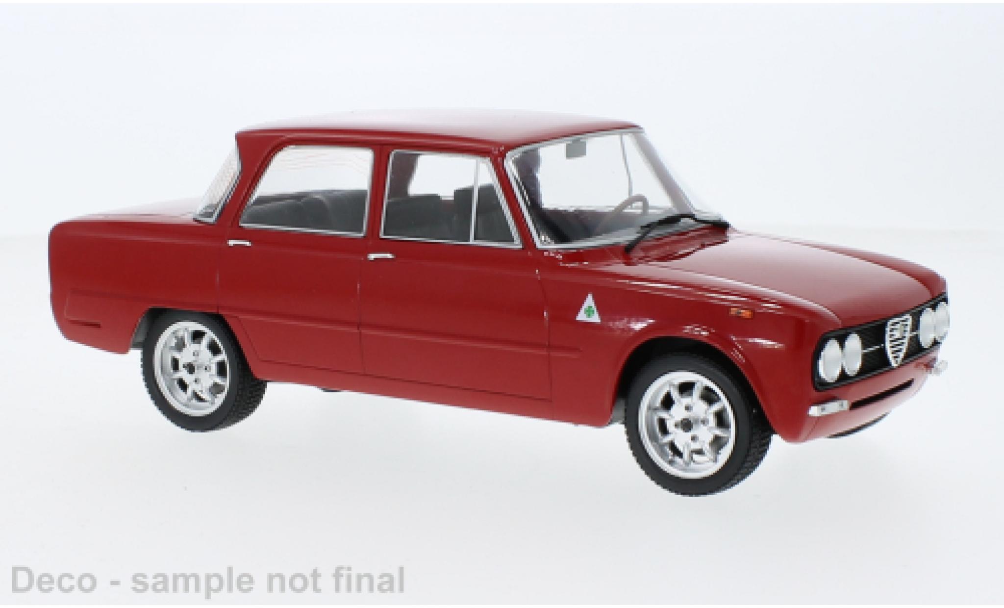 Alfa Romeo Giulia 1/18 MCG Nuova Super rood 1974 modelauto