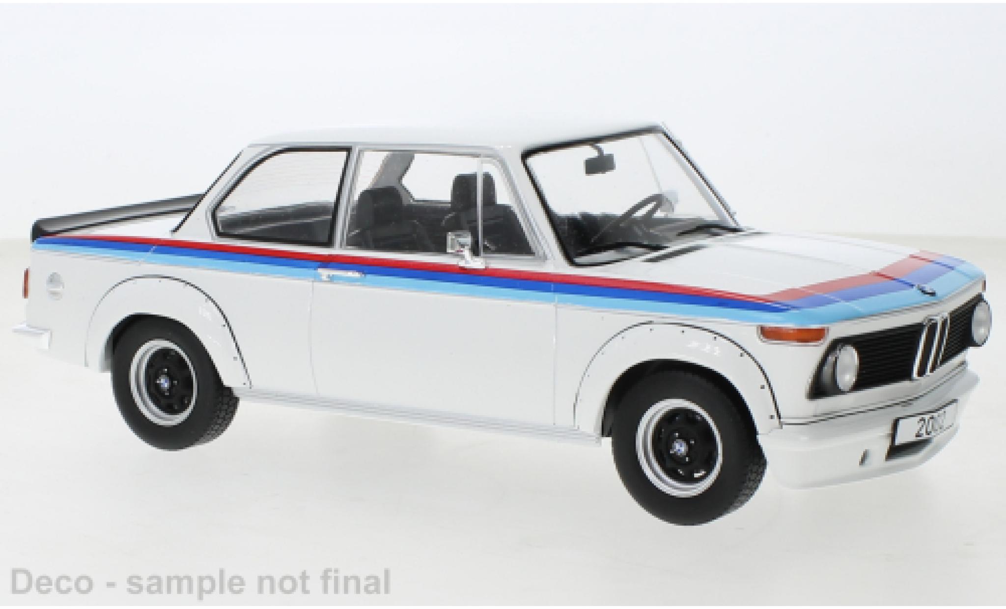 Bmw 2002 1/18 MCG turbo wit/D&eacute;corer 1973 modelauto