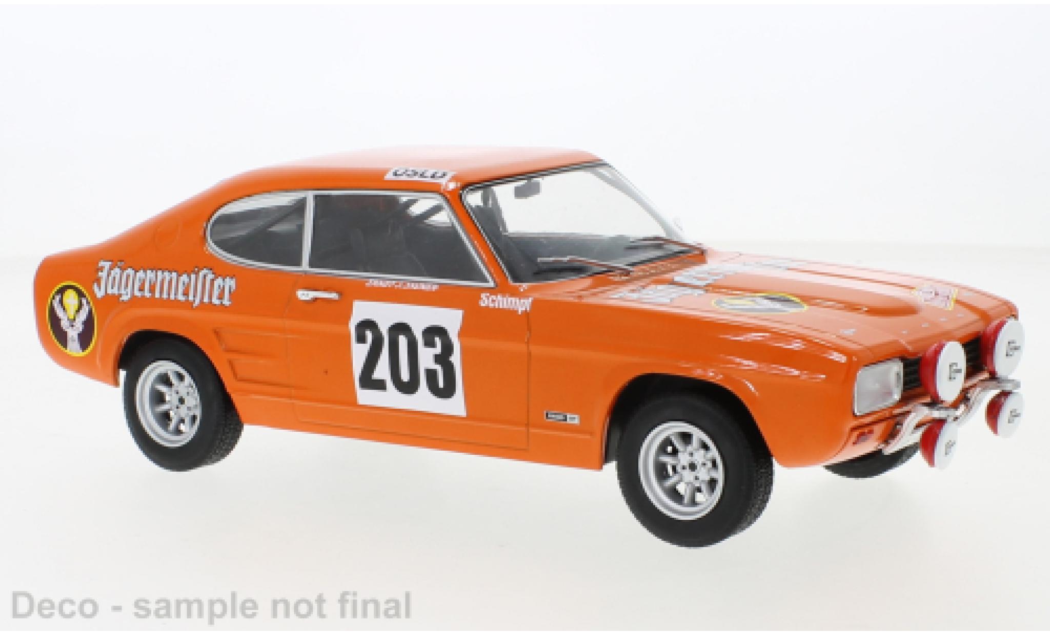 Ford Capri 1/18 MCG Mk I No.203 Rallye Monte Carlo 1973 modelauto