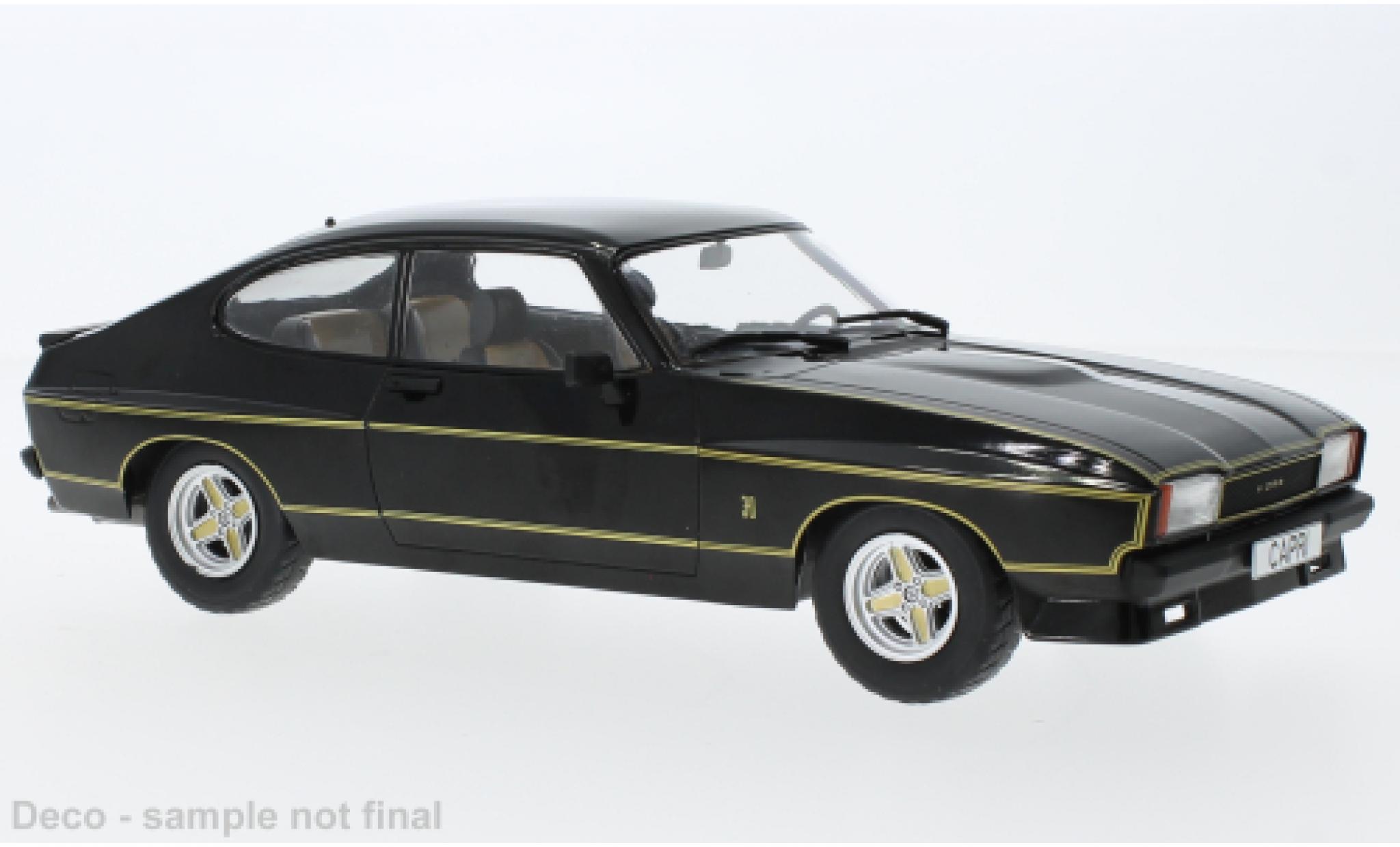 Ford Capri 1/18 MCG MK II X-Pack zwart 1975 modelauto