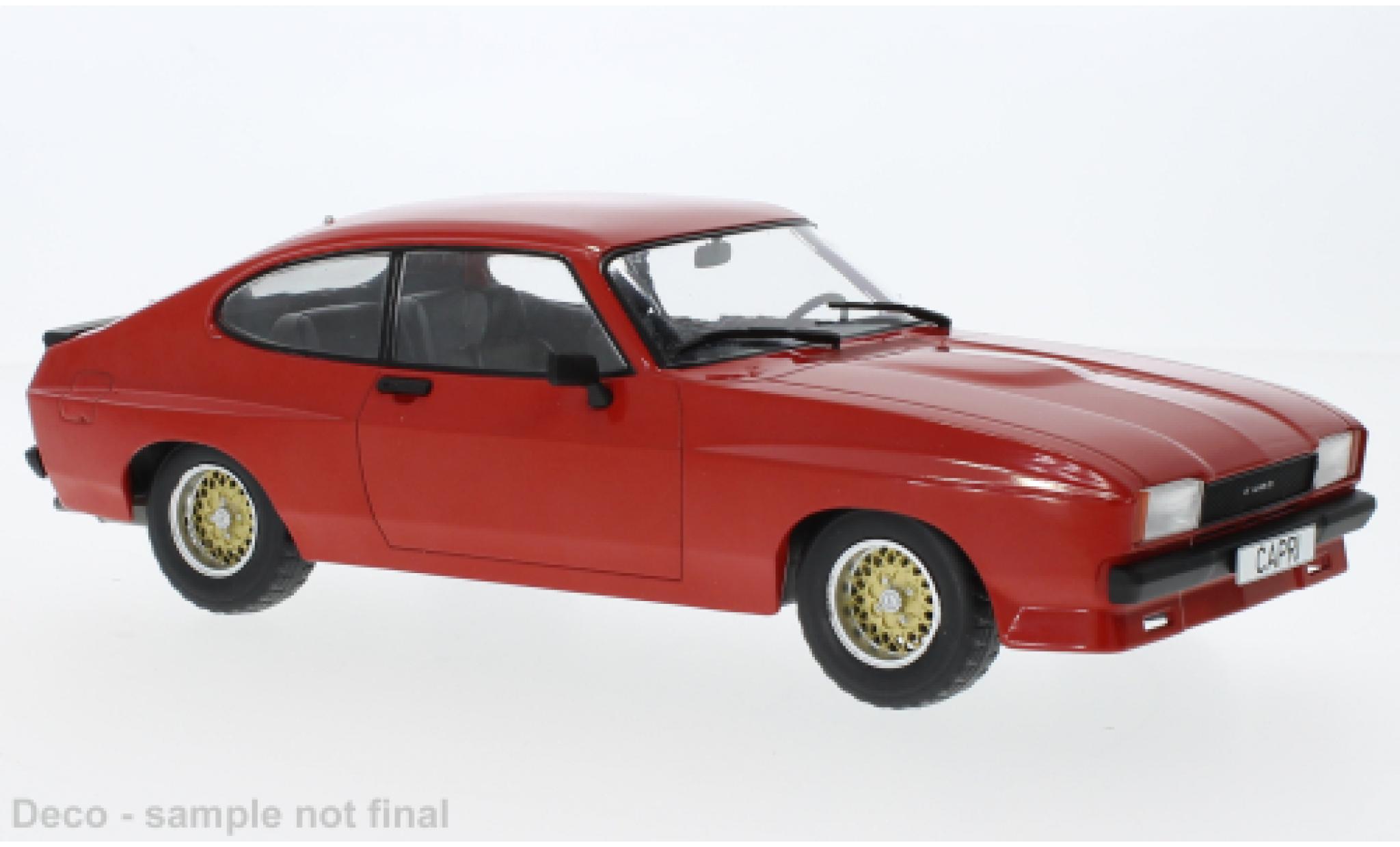 Ford Capri 1/18 MCG MK II X-Pack rood 1975 modelauto