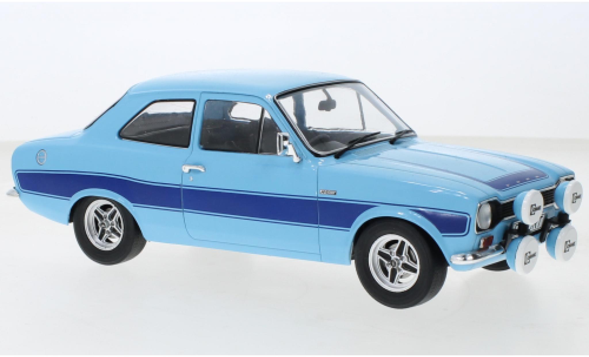 Ford Escort 1/18 MCG MK I RS 2000 blauw clair RHD 1973 modelauto