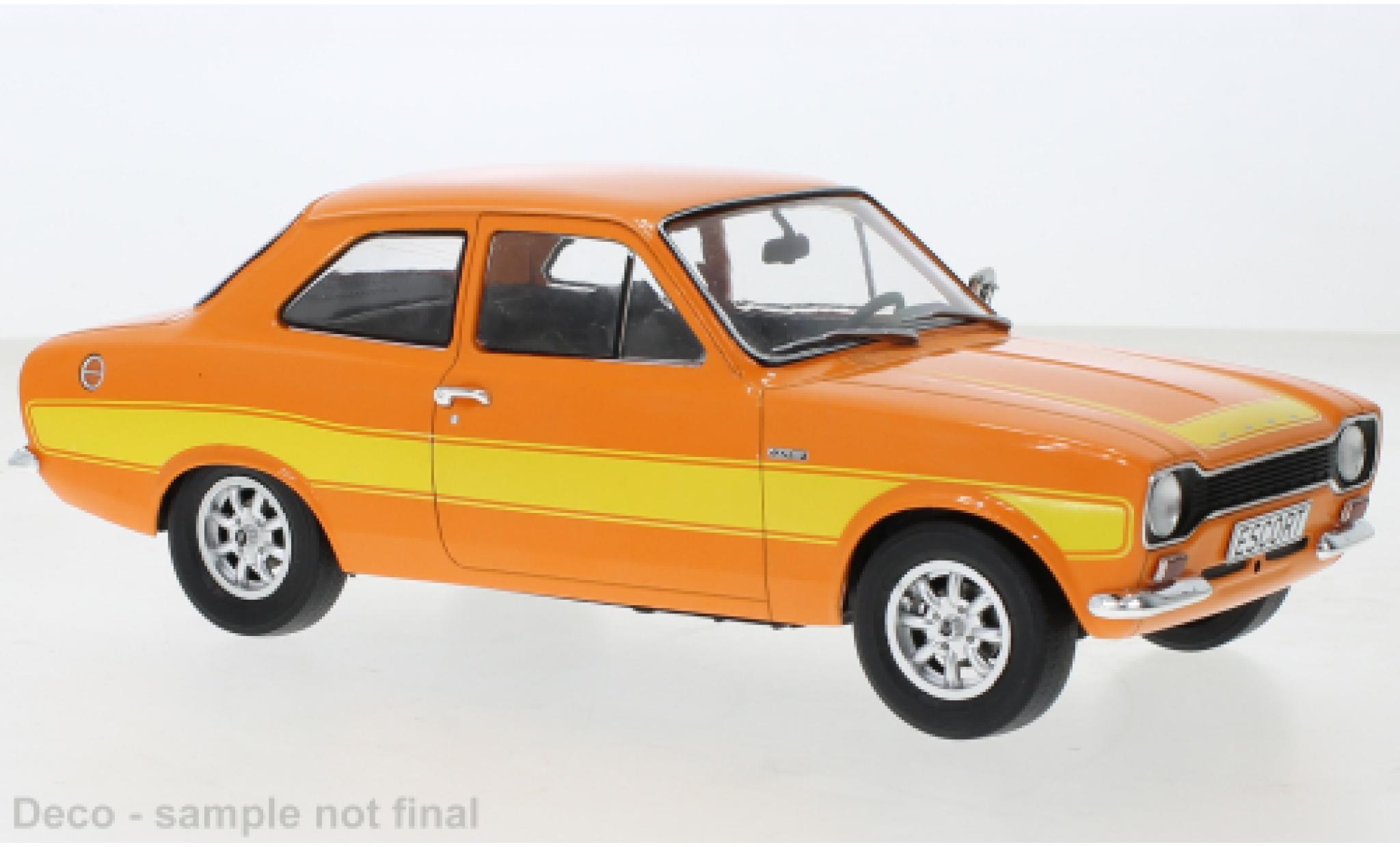 Ford Escort 1/18 MCG MK I RS 2000 oranje 1973 modelauto