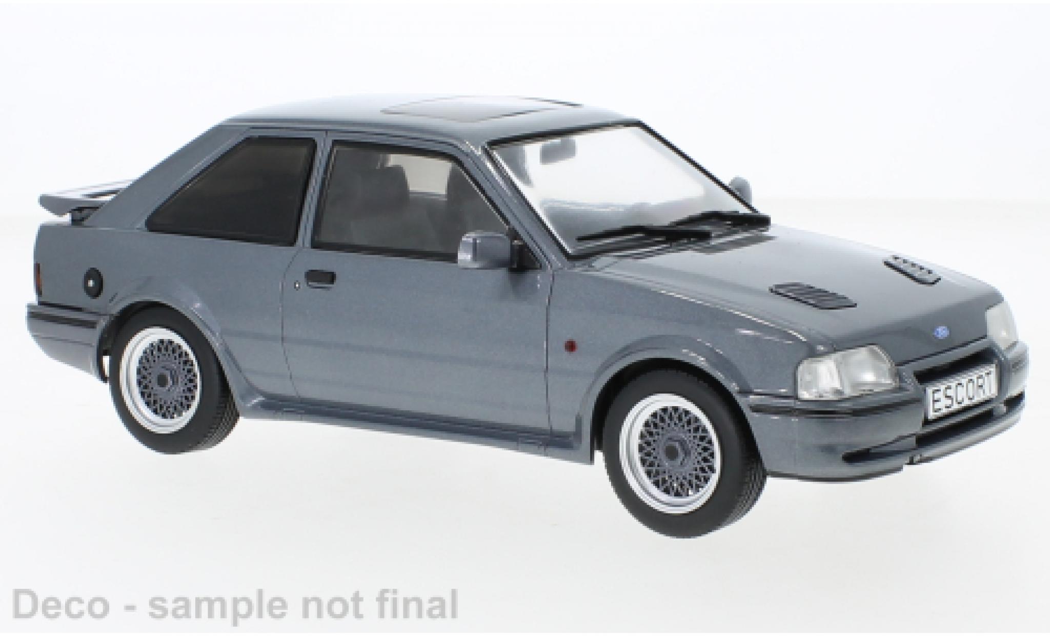 Ford Escort 1/18 MCG RS Turbo S2 metallic grijs 1990 modelauto