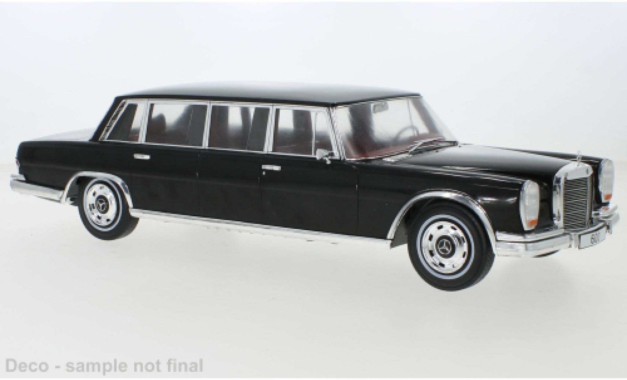 Mercedes 600 1/18 MCG (W100) zwart 1969 modelauto