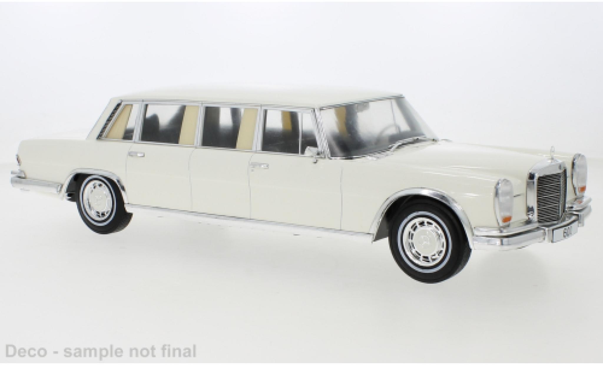 Mercedes 600 1/18 MCG (W100) wit 1969 modelauto