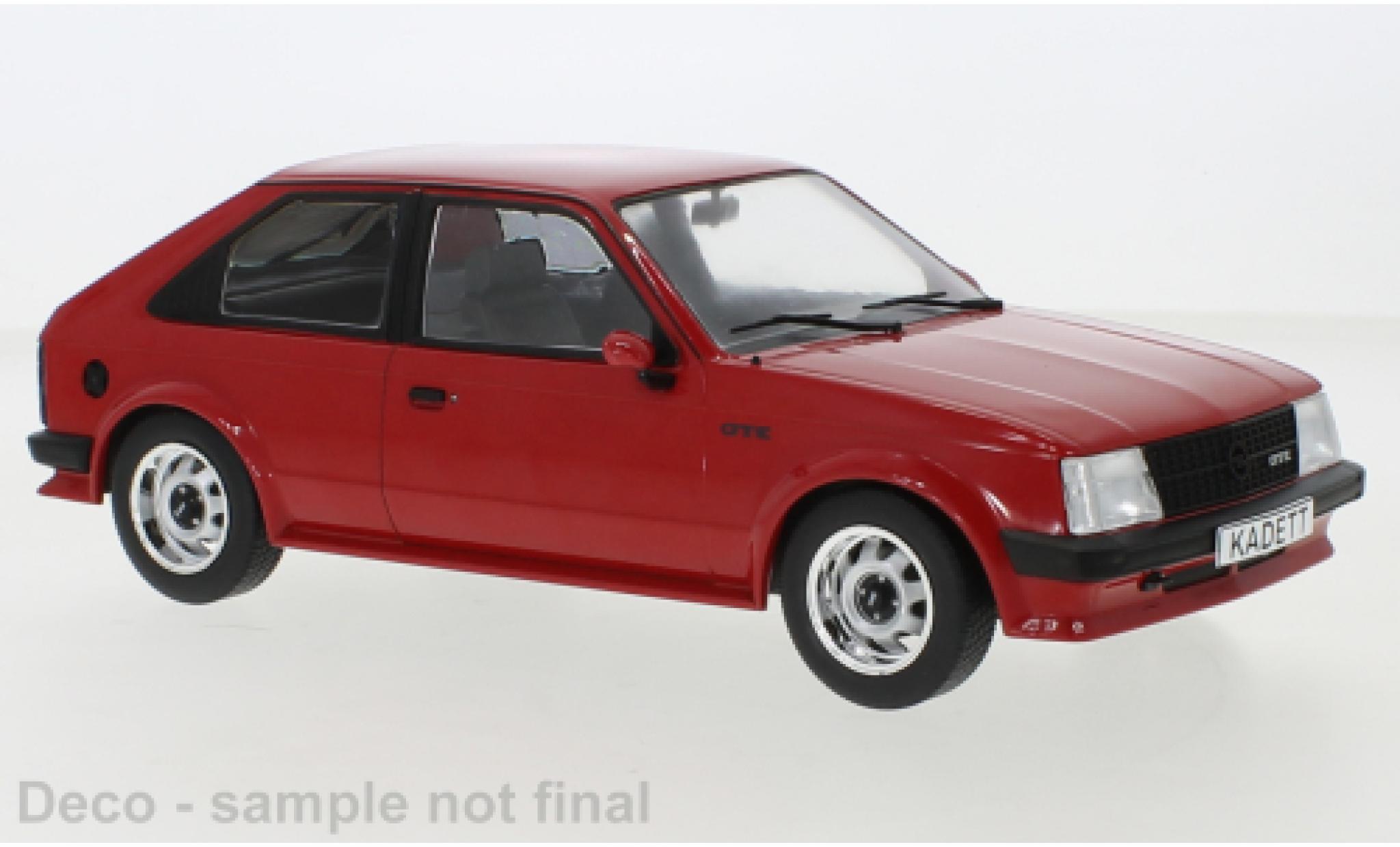 Opel Kadett 1/18 MCG D GTE rood 1983 modelauto