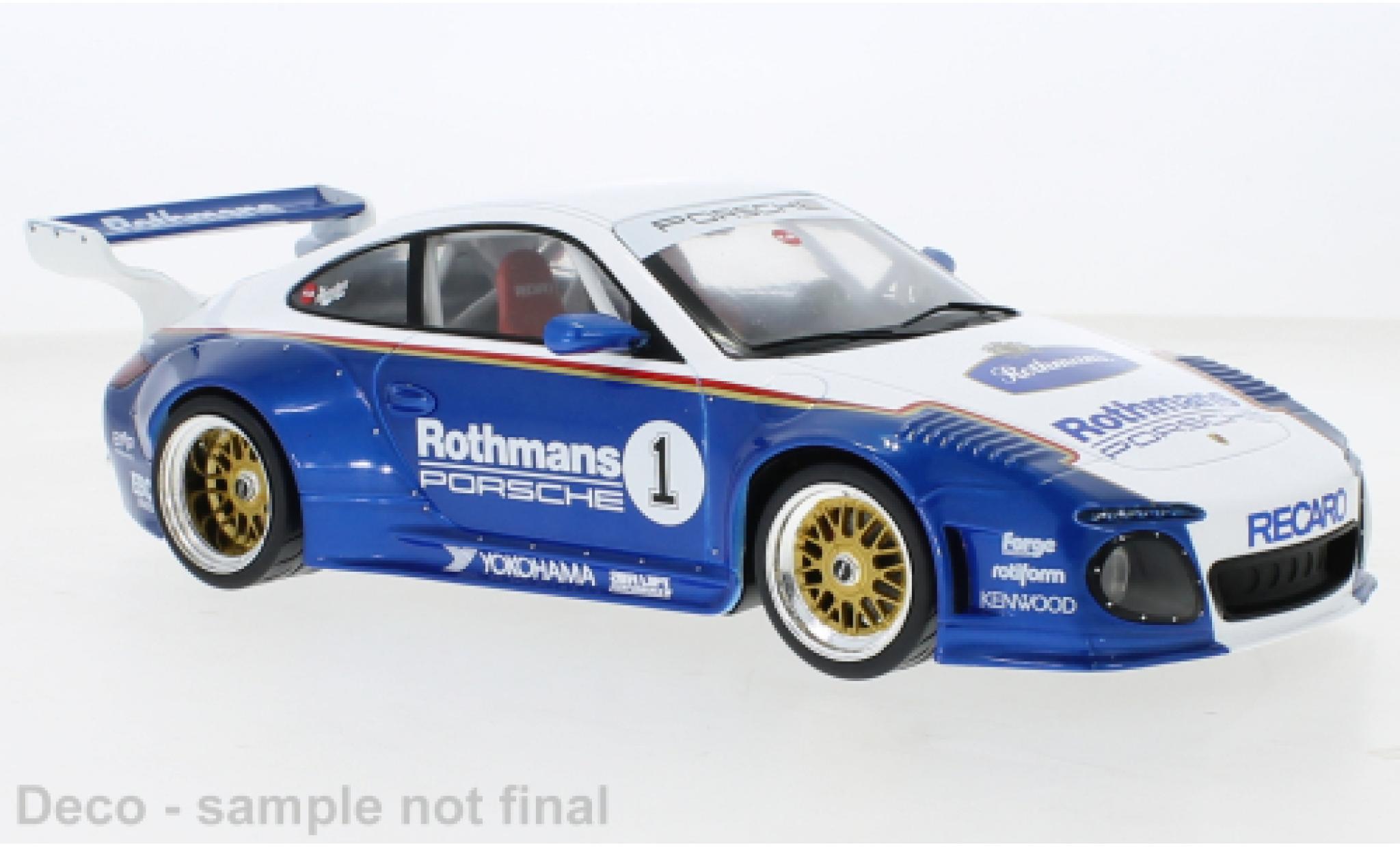 Porsche 997 1/18 MCG Old & New wit/Dekor Rothmans 2020 modelauto