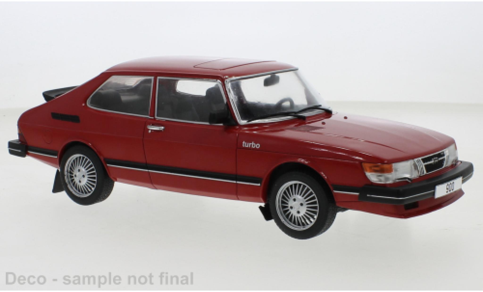 Saab 900 1/18 MCG Turbo rood 1981 modelauto