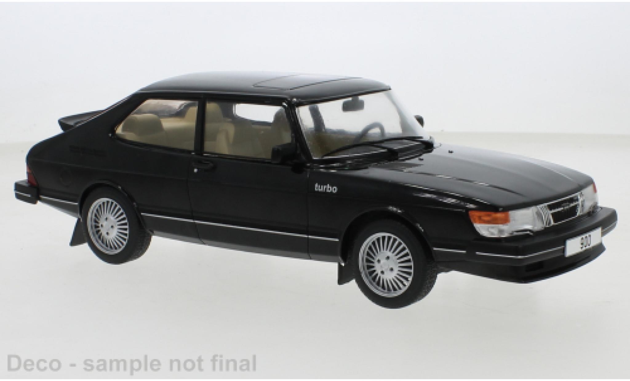 Saab 900 1/18 MCG Turbo zwart 1981 modelauto